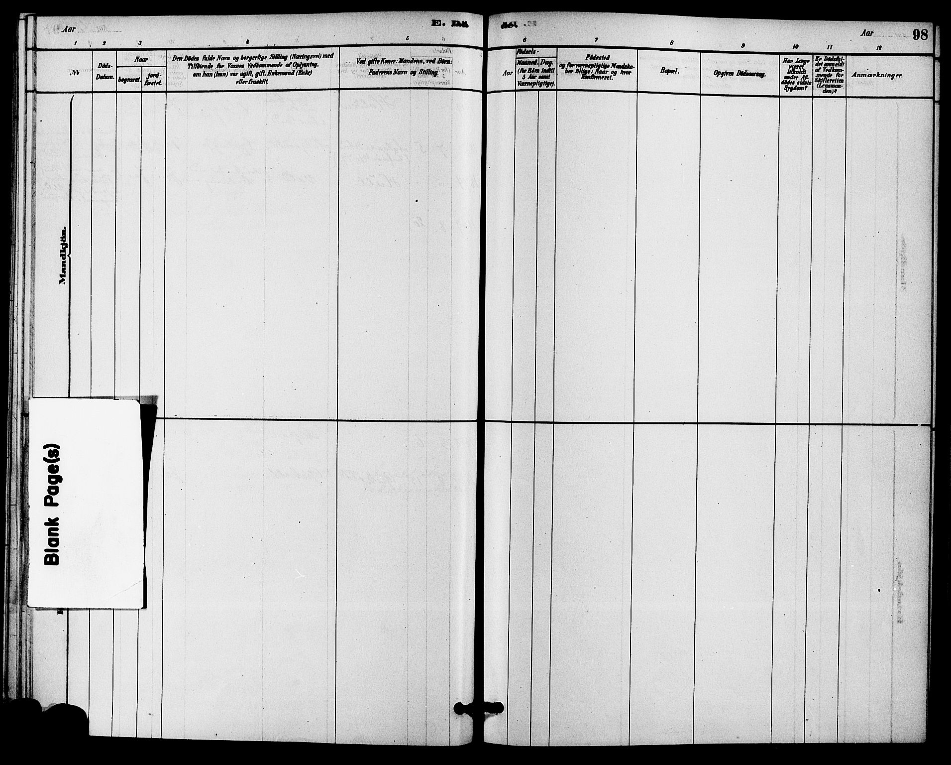 Solum kirkebøker, SAKO/A-306/F/Fc/L0001: Parish register (official) no. III 1, 1877-1891, p. 98