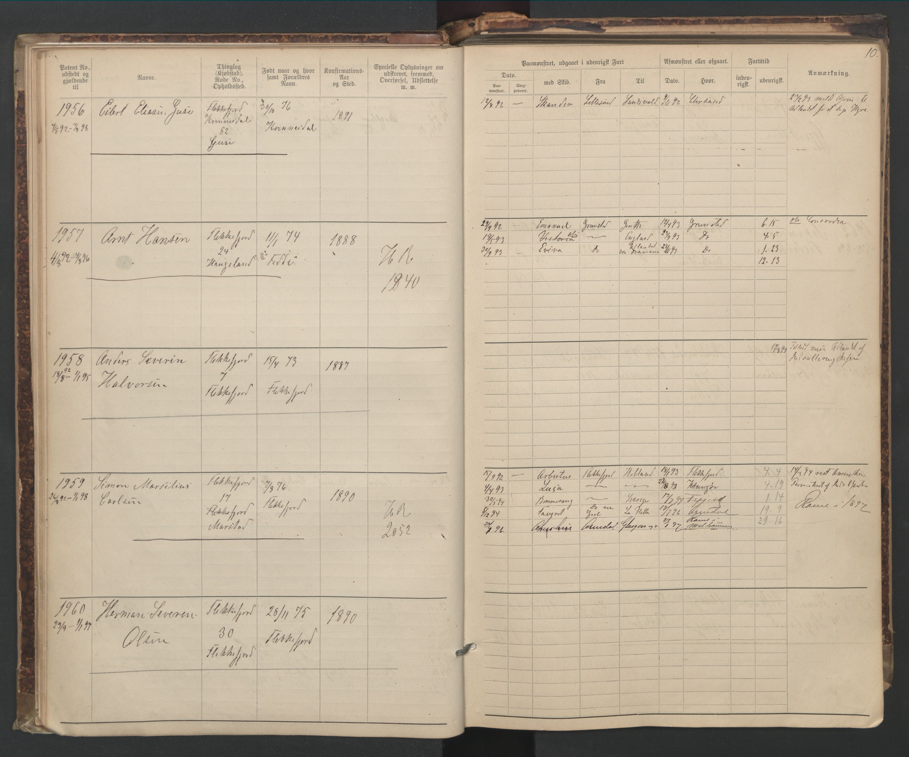 Flekkefjord mønstringskrets, AV/SAK-2031-0018/F/Fa/L0006: Annotasjonsrulle nr 1916-2964 med register, Æ-3, 1891-1948, p. 39