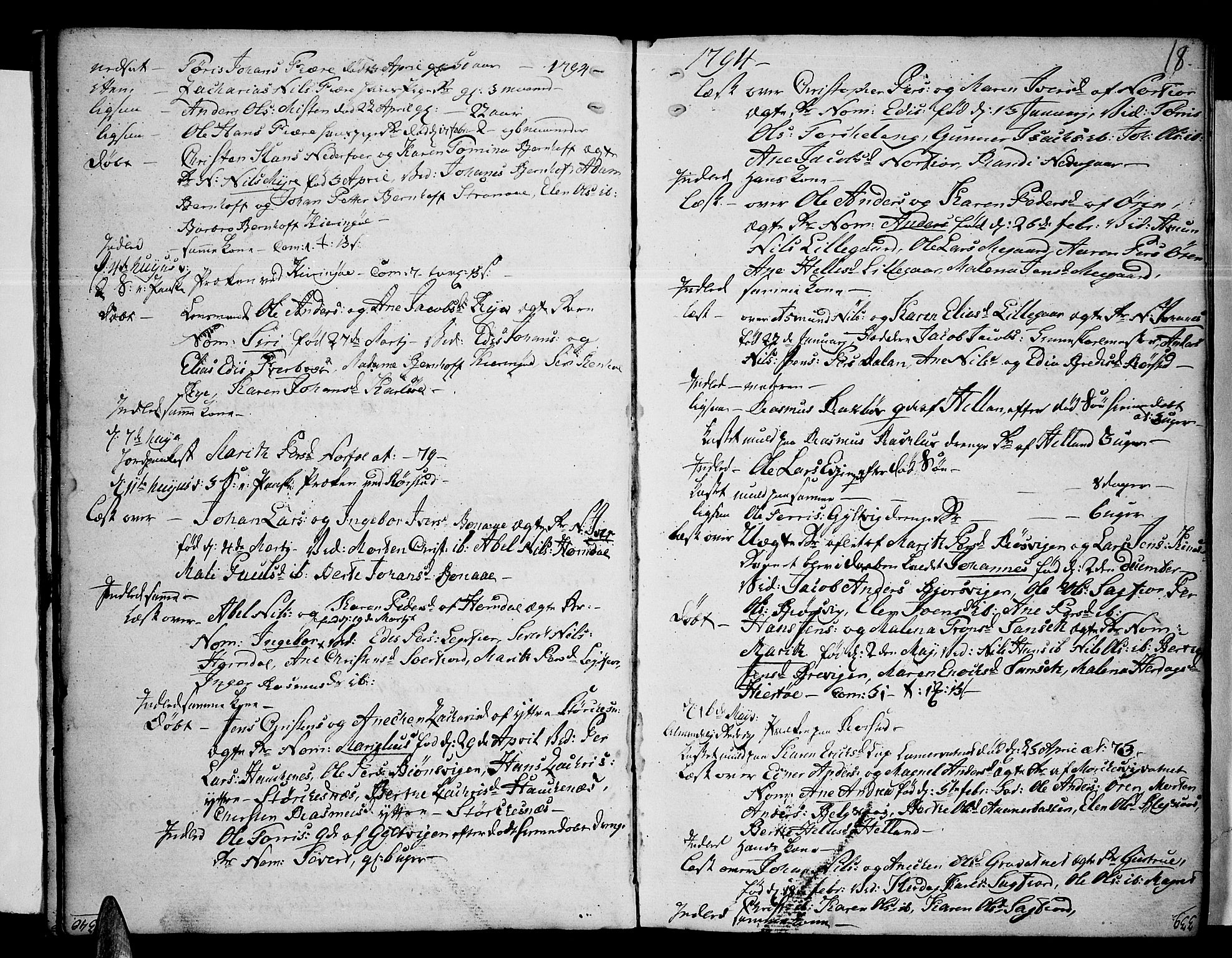 Ministerialprotokoller, klokkerbøker og fødselsregistre - Nordland, AV/SAT-A-1459/853/L0767: Parish register (official) no. 853A06, 1791-1820, p. 18