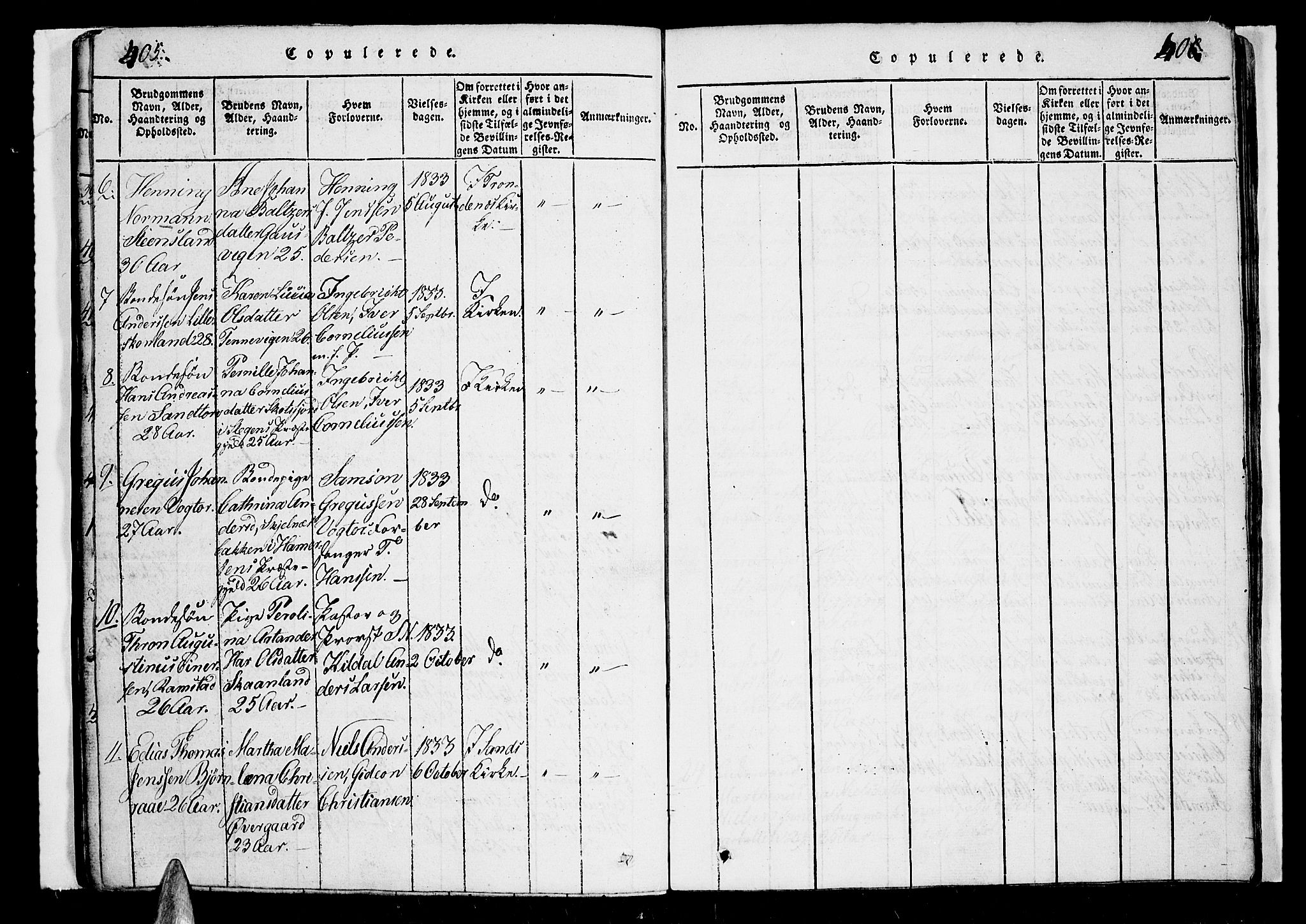 Trondenes sokneprestkontor, AV/SATØ-S-1319/H/Hb/L0003klokker: Parish register (copy) no. 3, 1820-1834, p. 405-406