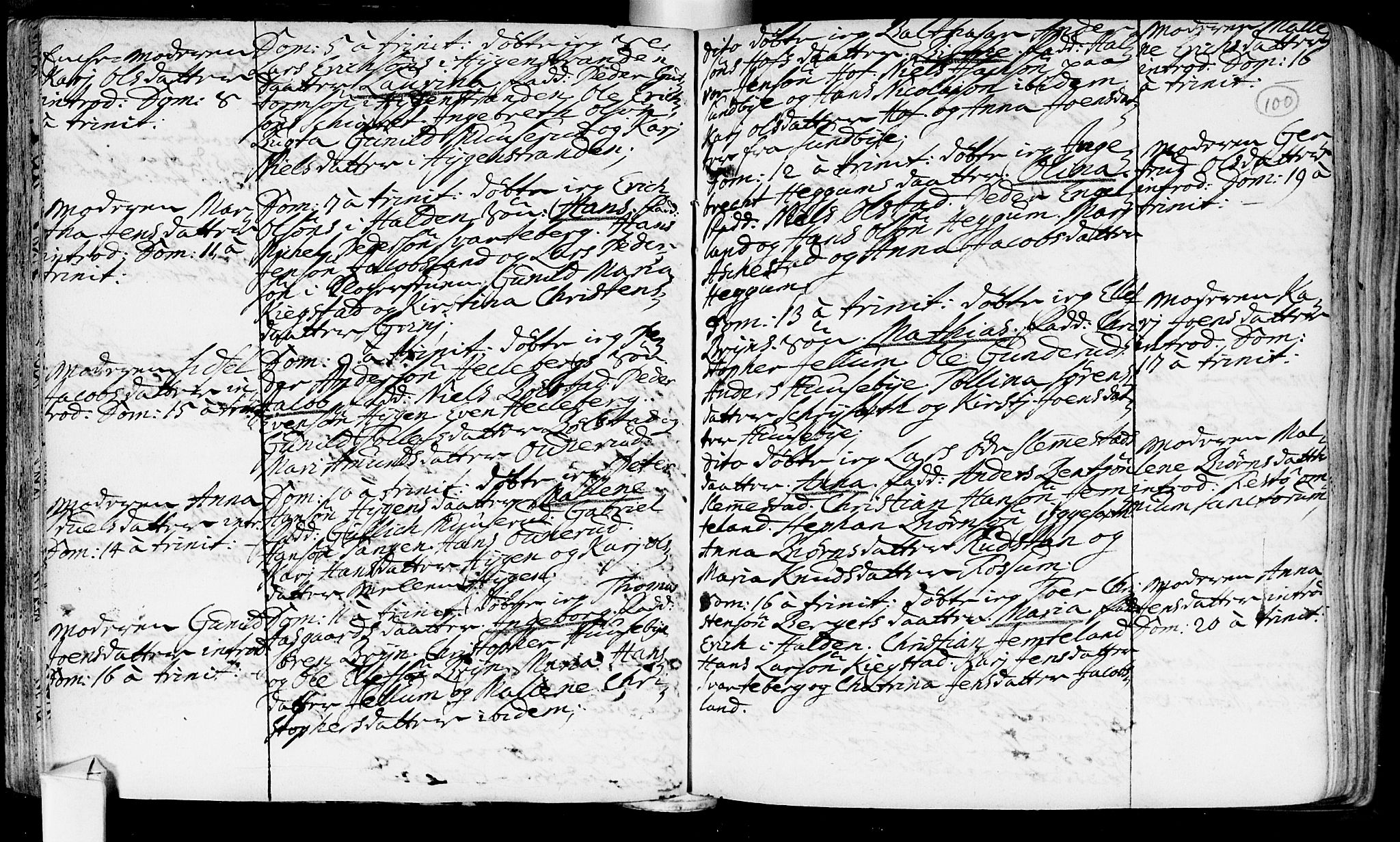 Røyken kirkebøker, AV/SAKO-A-241/F/Fa/L0002: Parish register (official) no. 2, 1731-1782, p. 100