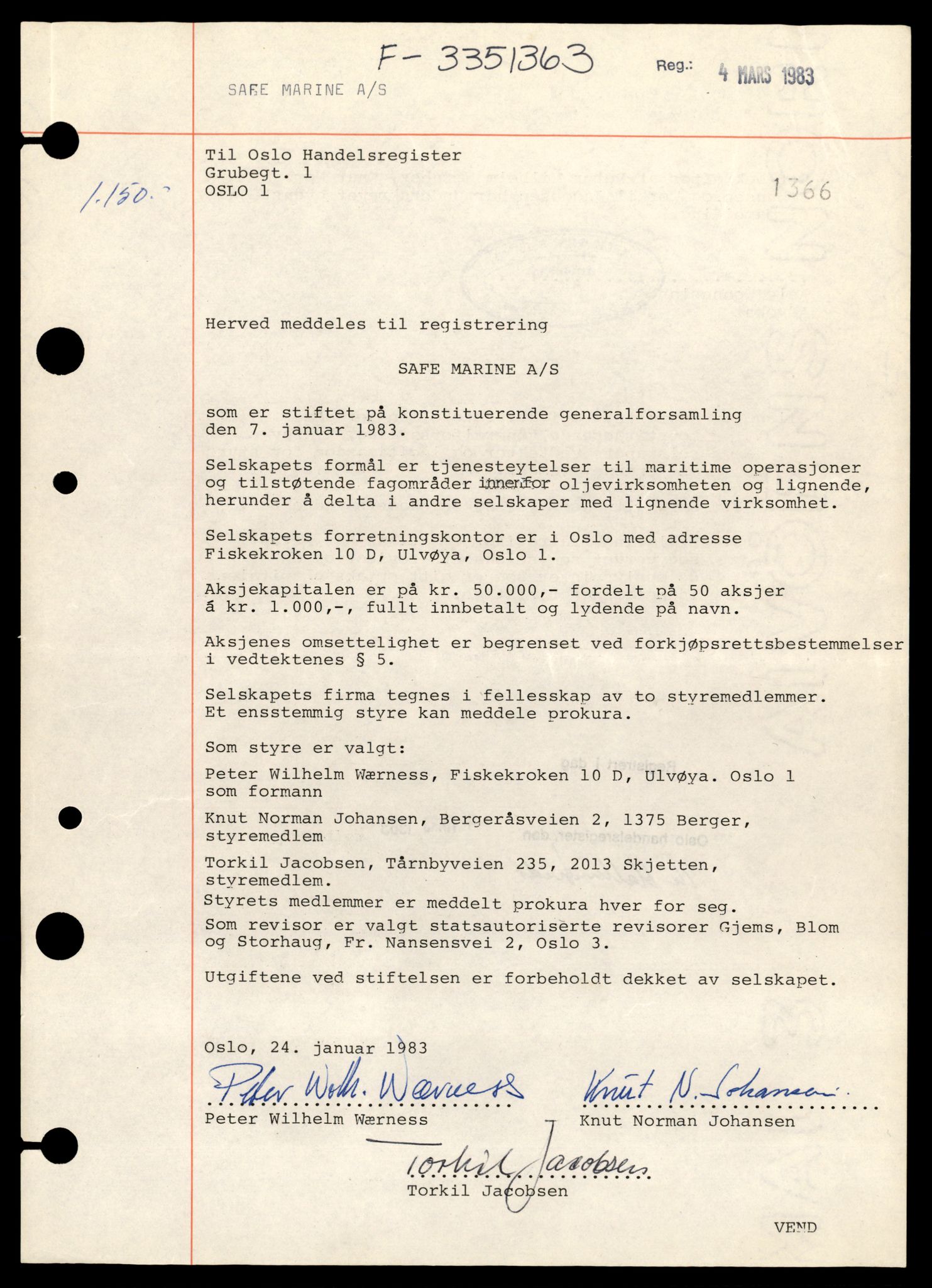 Oslo byfogd, Handelsregisteret, AV/SAT-A-10867/G/Gb/Gbb/L0061: Registreringsmeldinger, S-Tb, 1983, p. 5