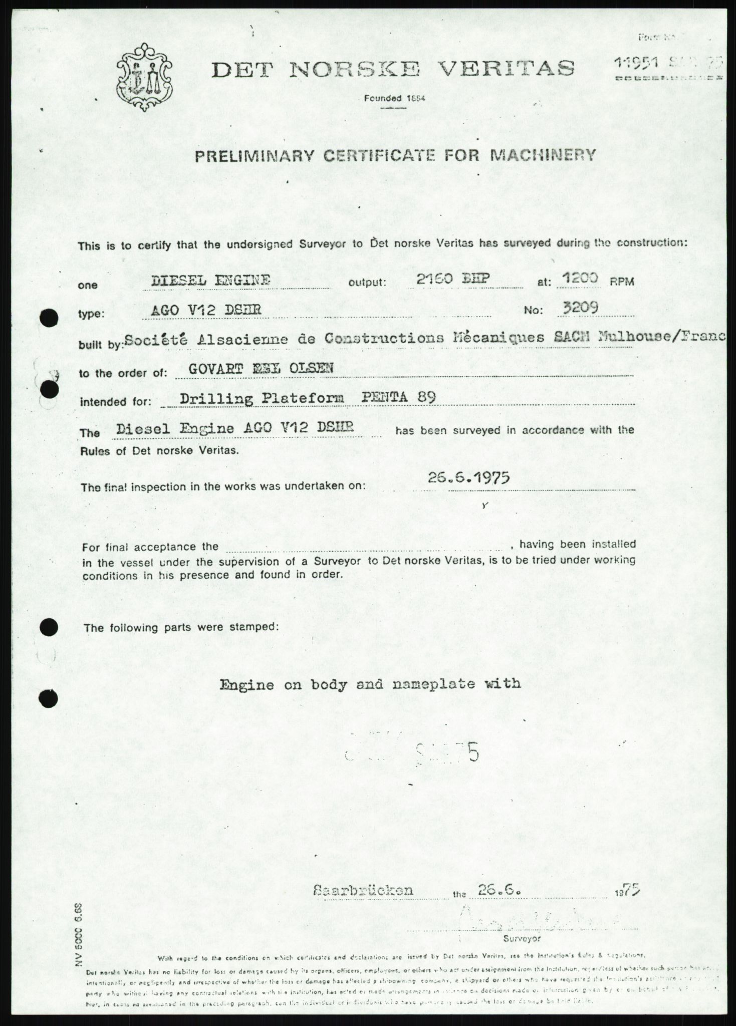 Justisdepartementet, Granskningskommisjonen ved Alexander Kielland-ulykken 27.3.1980, AV/RA-S-1165/D/L0025: I Det norske Veritas (Doku.liste + I6, I12, I18-I20, I29, I32-I33, I35, I37-I39, I42)/J Department of Energy (J11)/M Lloyds Register(M6, M8-M10)/T (T2-T3/ U Stabilitet (U1-U2)/V Forankring (V1-V3), 1980-1981, p. 53