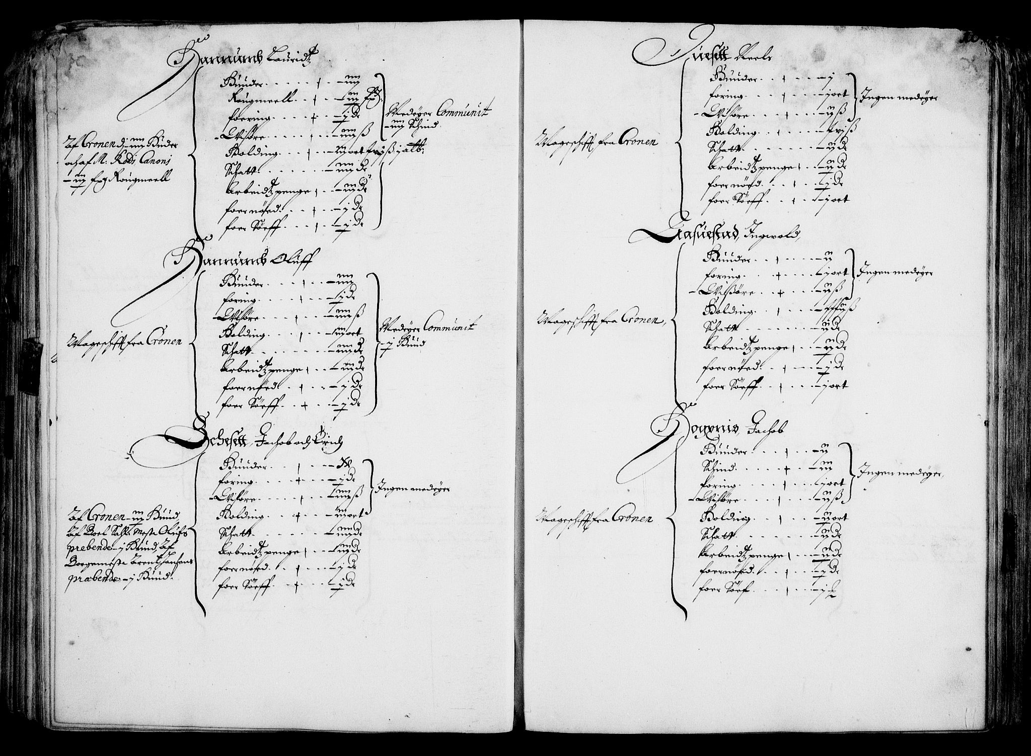 Rentekammeret inntil 1814, Realistisk ordnet avdeling, AV/RA-EA-4070/On/L0001/0001: Statens gods / [Jj 1]: Jordebok over Hannibal Sehesteds gods, 1651, p. 101