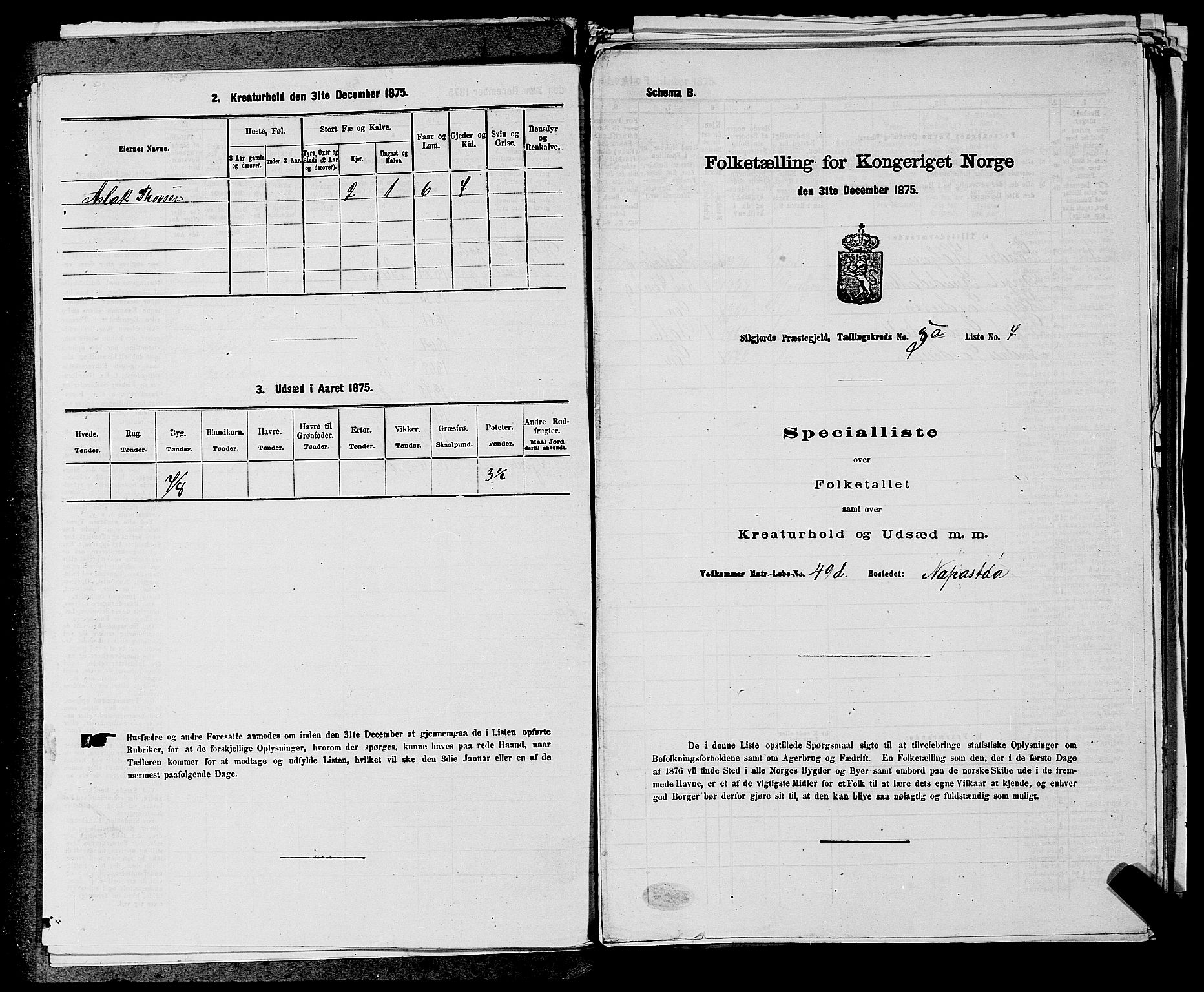 SAKO, 1875 census for 0828P Seljord, 1875, p. 562