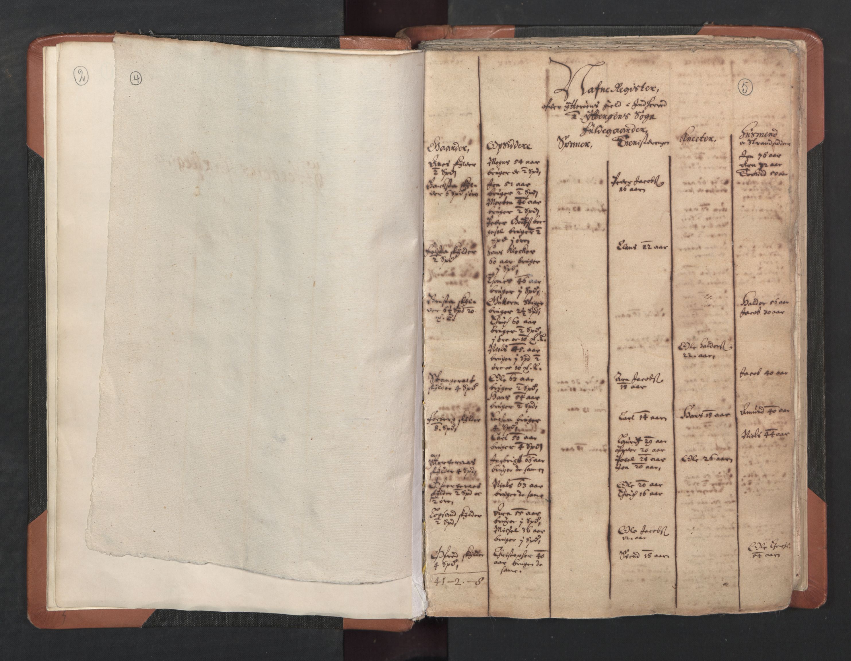 RA, Vicar's Census 1664-1666, no. 33: Innherad deanery, 1664-1666, p. 4-5