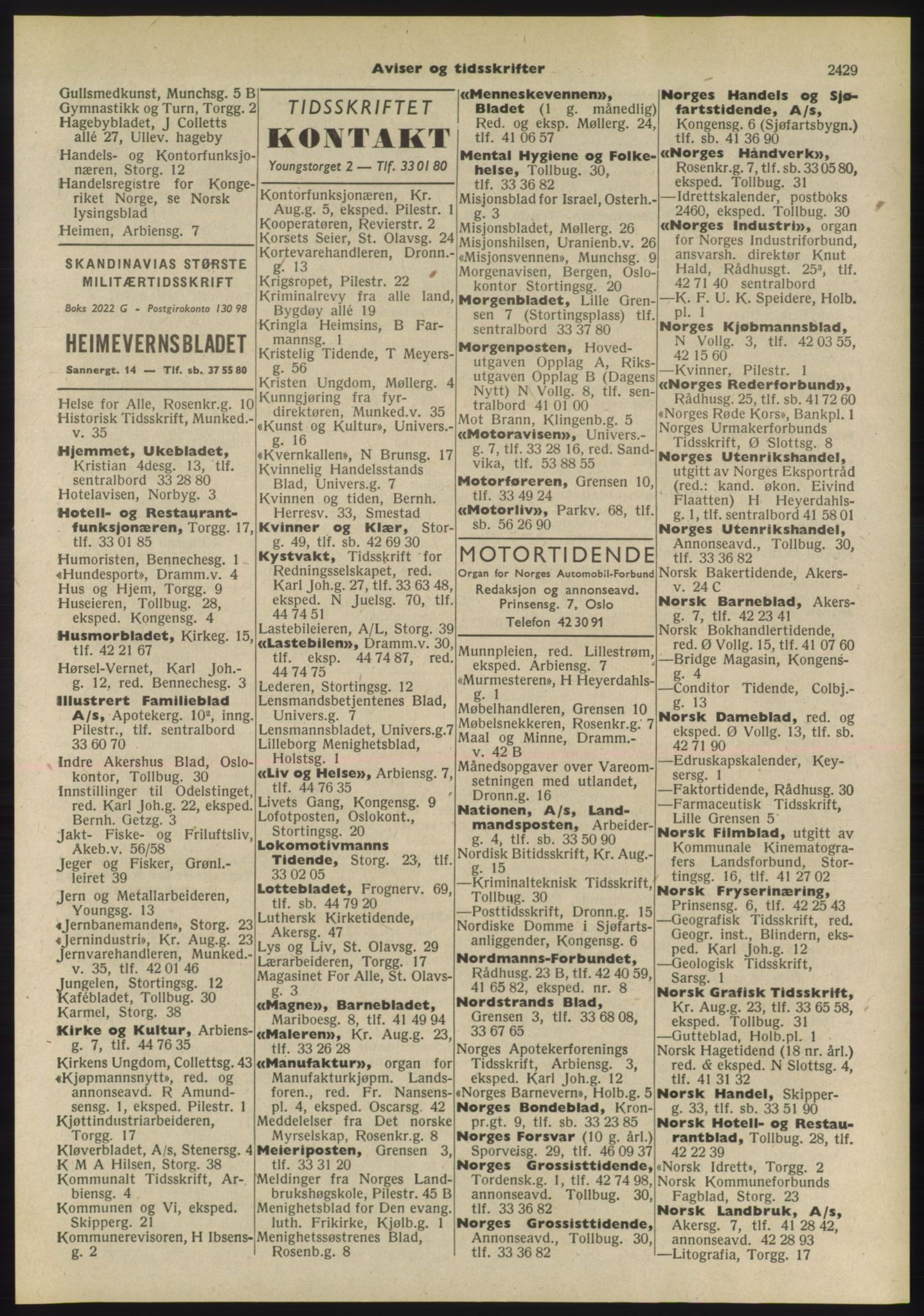 Kristiania/Oslo adressebok, PUBL/-, 1955, p. 2429