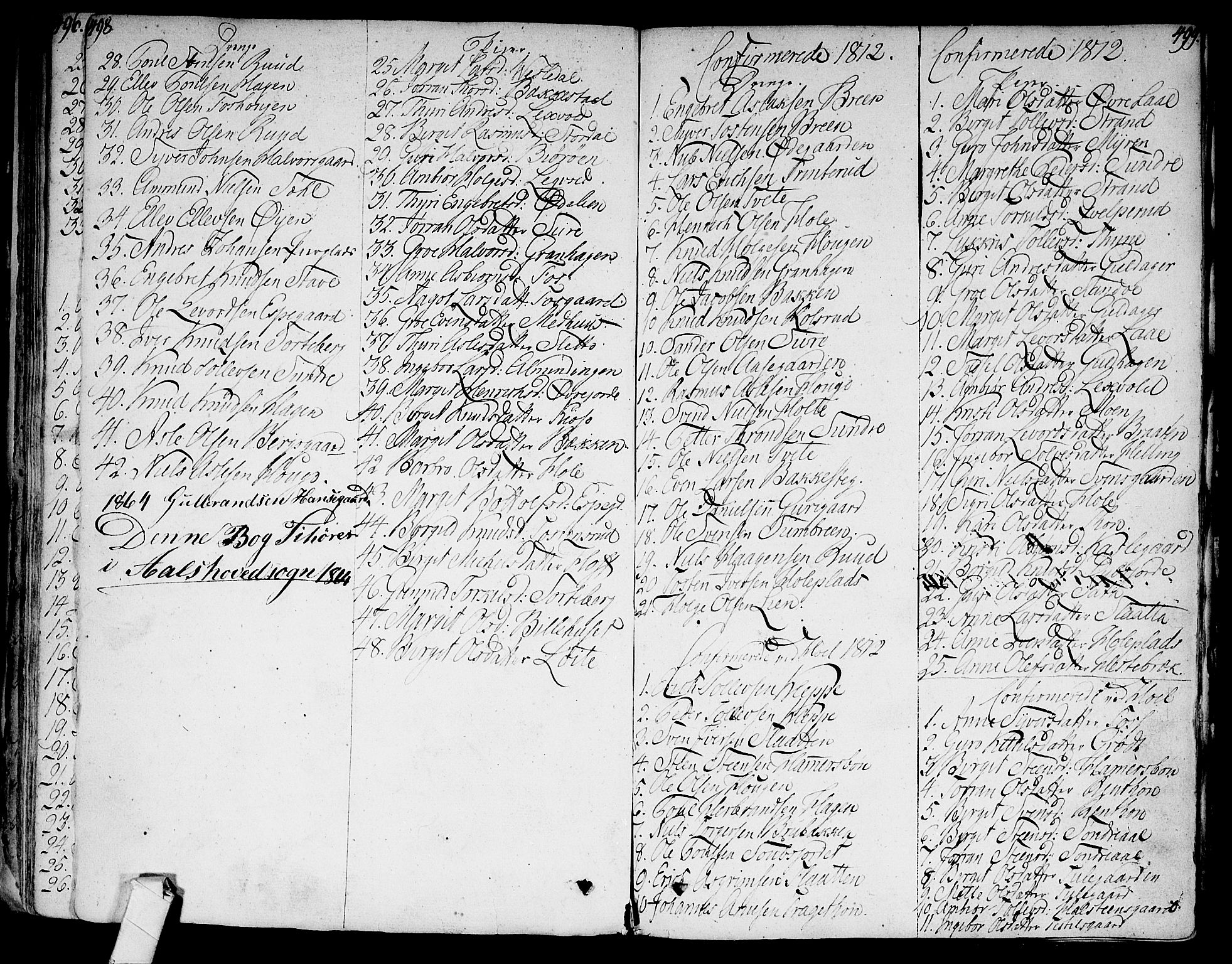 Ål kirkebøker, AV/SAKO-A-249/F/Fa/L0003: Parish register (official) no. I 3, 1807-1814, p. 498-499