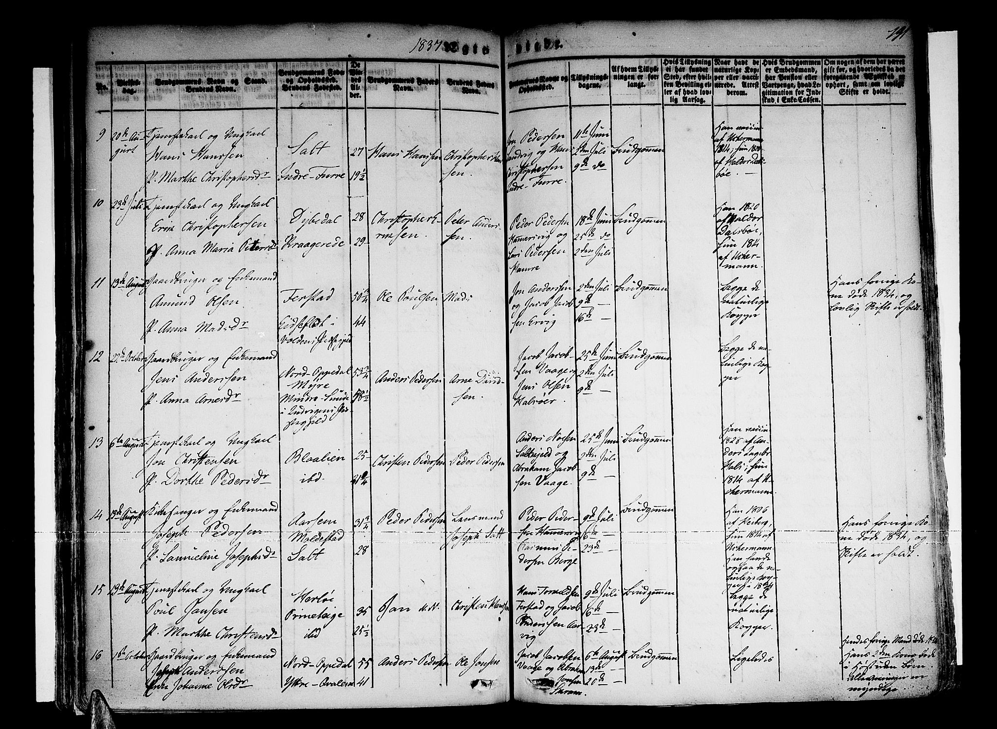 Selje sokneprestembete, AV/SAB-A-99938/H/Ha/Haa/Haaa: Parish register (official) no. A 9, 1829-1844, p. 191