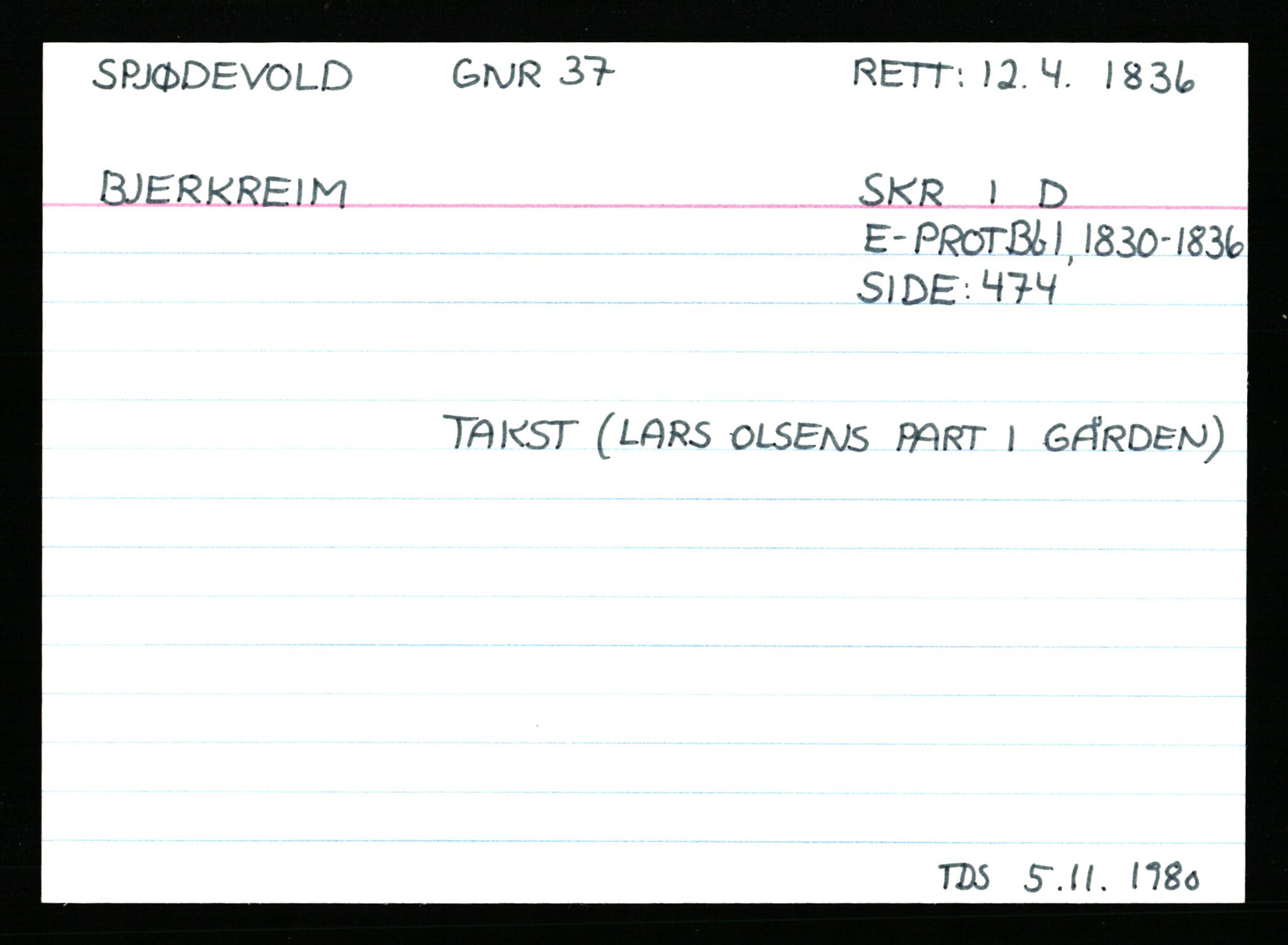 Statsarkivet i Stavanger, AV/SAST-A-101971/03/Y/Ym/L0054: Åstedskort sortert etter gårdsnavn: Soleim - Stavneim, 1600-1950, p. 130