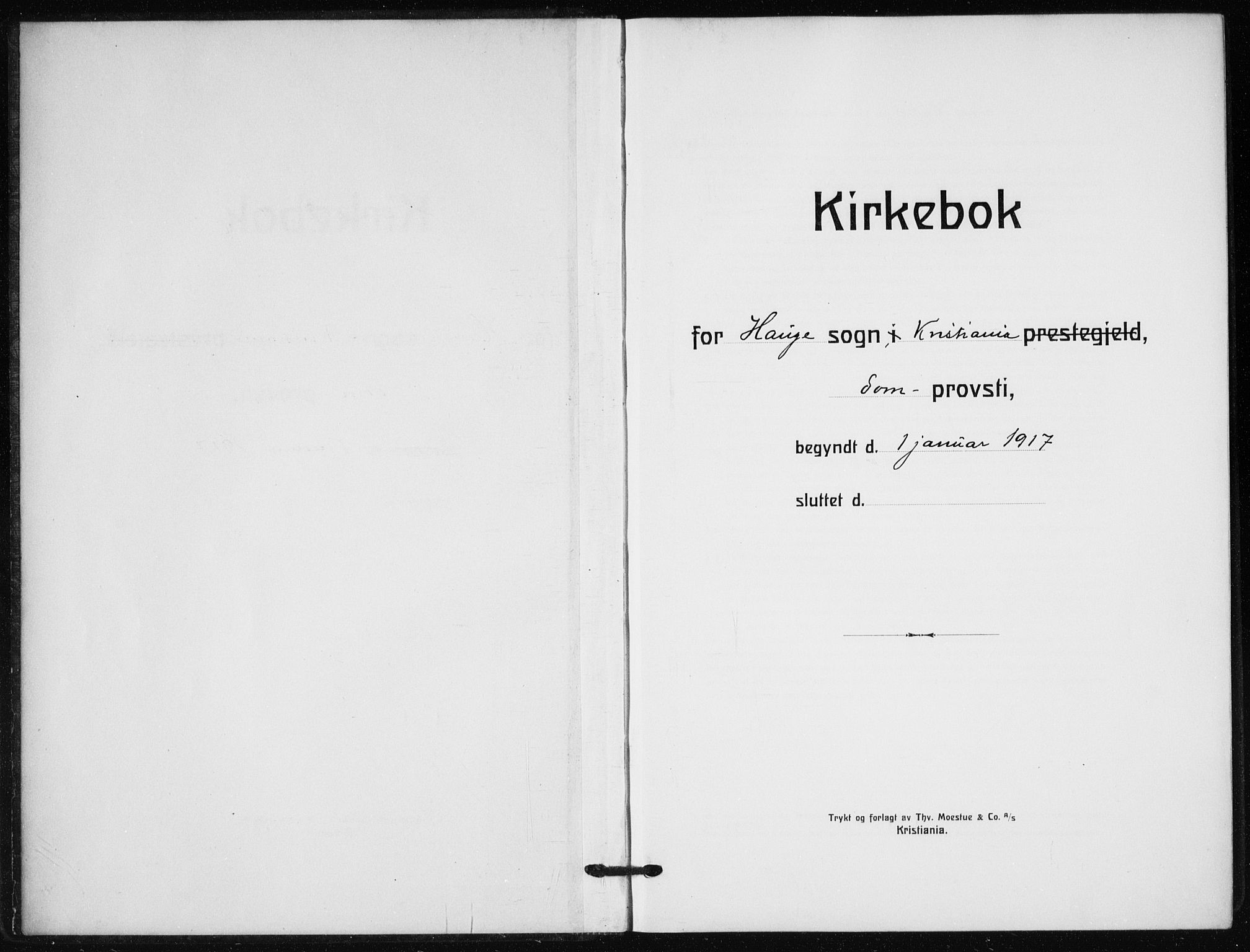 Hauge prestekontor Kirkebøker, AV/SAO-A-10849/F/Fa/L0005: Parish register (official) no. 5, 1917-1938