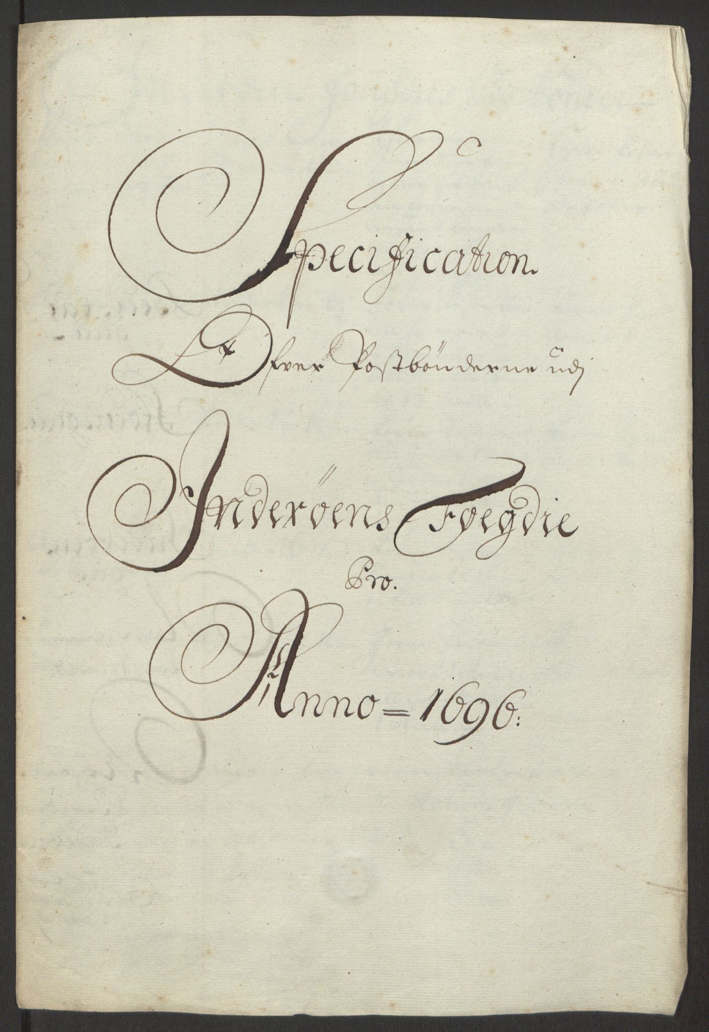 Rentekammeret inntil 1814, Reviderte regnskaper, Fogderegnskap, RA/EA-4092/R63/L4309: Fogderegnskap Inderøy, 1695-1697, p. 324