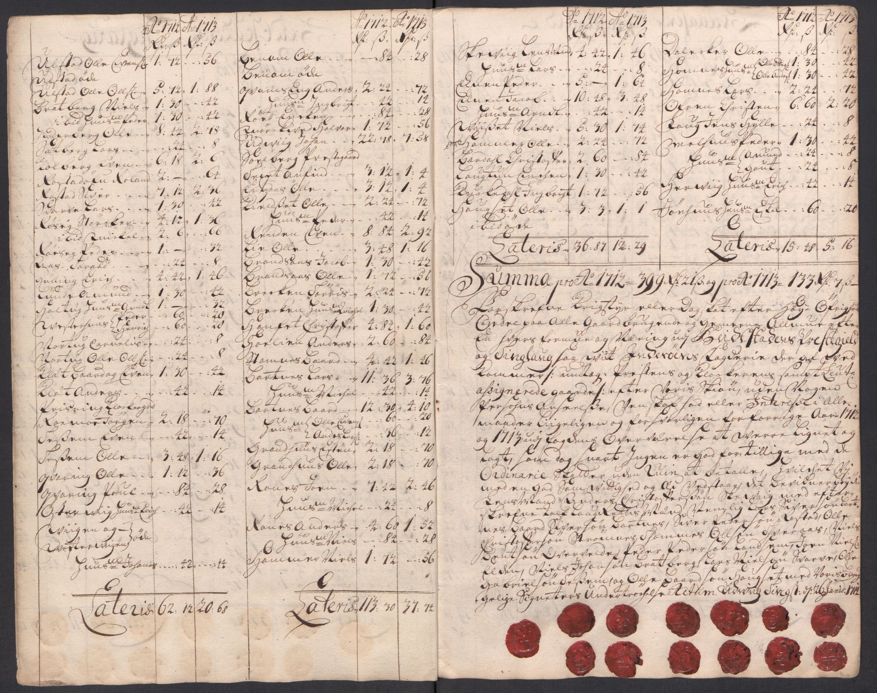 Rentekammeret inntil 1814, Reviderte regnskaper, Fogderegnskap, AV/RA-EA-4092/R63/L4321: Fogderegnskap Inderøy, 1713, p. 259