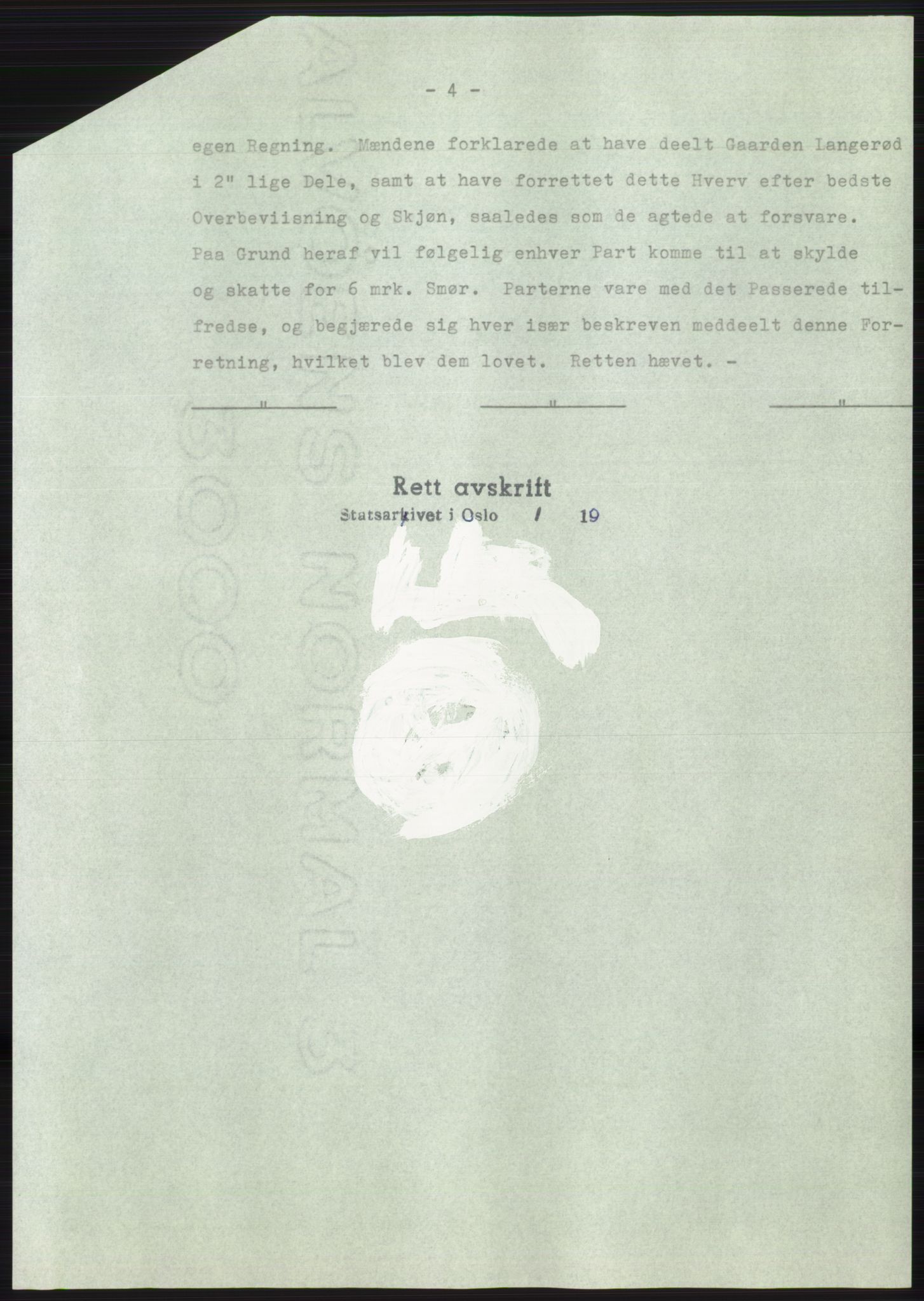 Statsarkivet i Oslo, SAO/A-10621/Z/Zd/L0021: Avskrifter, j.nr 1868-2207/1964 og 4-894/1965, 1964-1965, p. 409