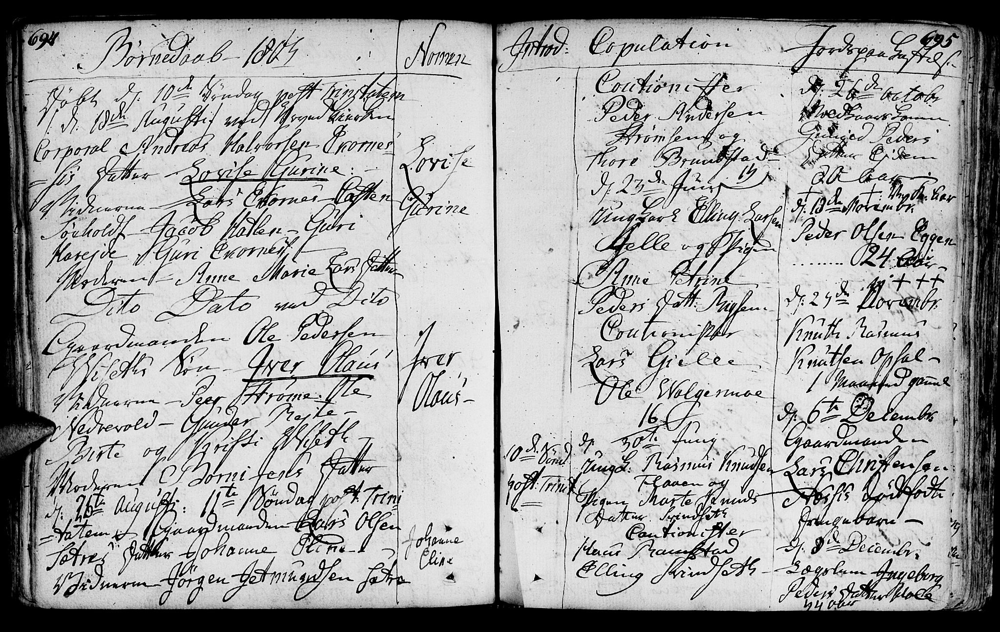 Ministerialprotokoller, klokkerbøker og fødselsregistre - Møre og Romsdal, AV/SAT-A-1454/522/L0308: Parish register (official) no. 522A03, 1773-1809, p. 694-695