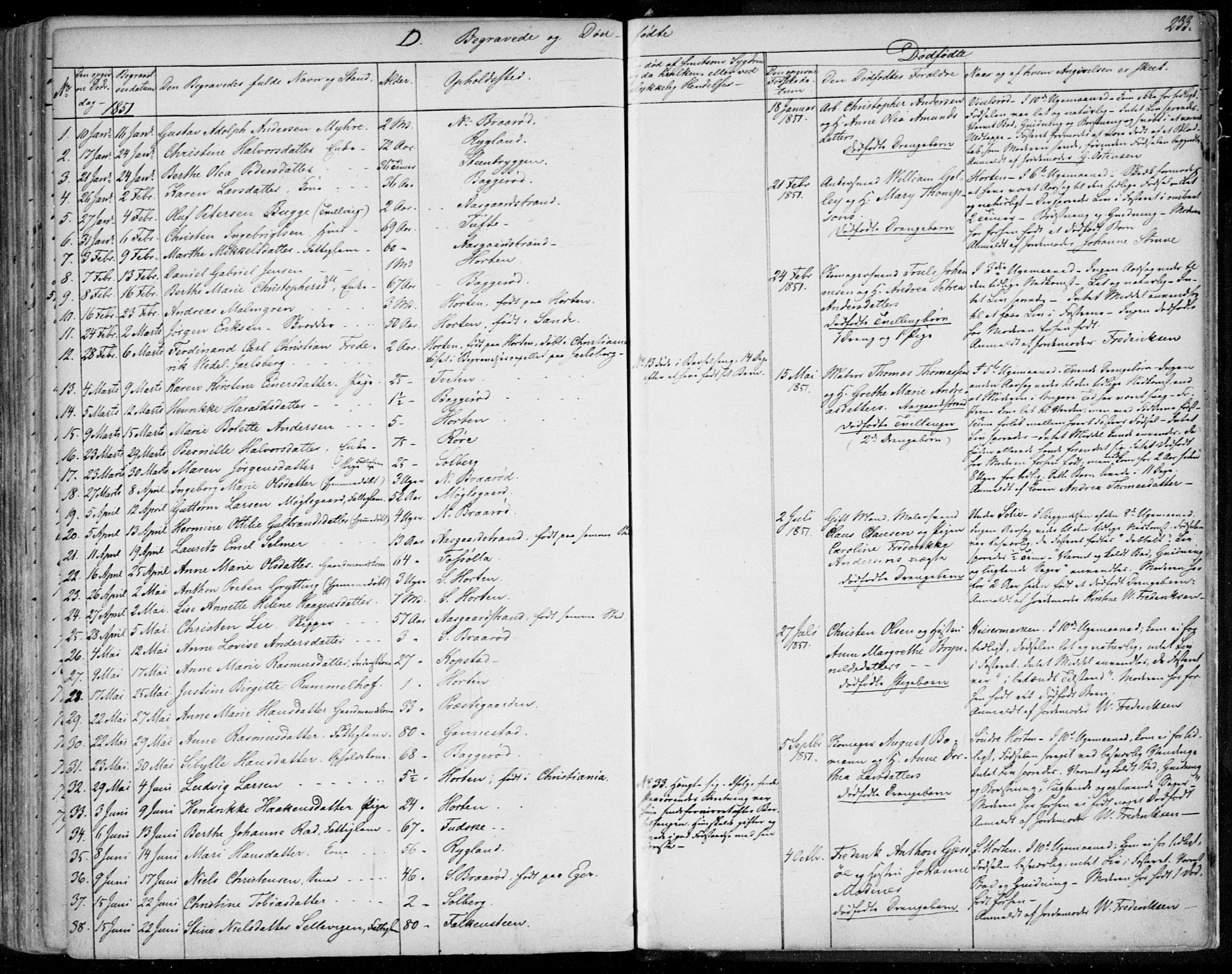 Borre kirkebøker, AV/SAKO-A-338/F/Fa/L0005: Parish register (official) no. I 5, 1845-1851, p. 233