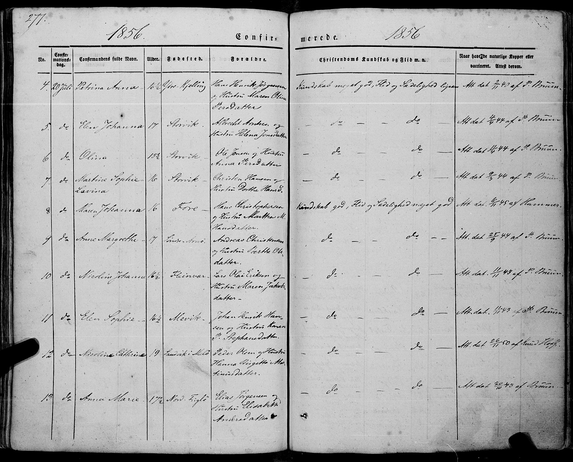 Ministerialprotokoller, klokkerbøker og fødselsregistre - Nordland, AV/SAT-A-1459/805/L0097: Parish register (official) no. 805A04, 1837-1861, p. 277