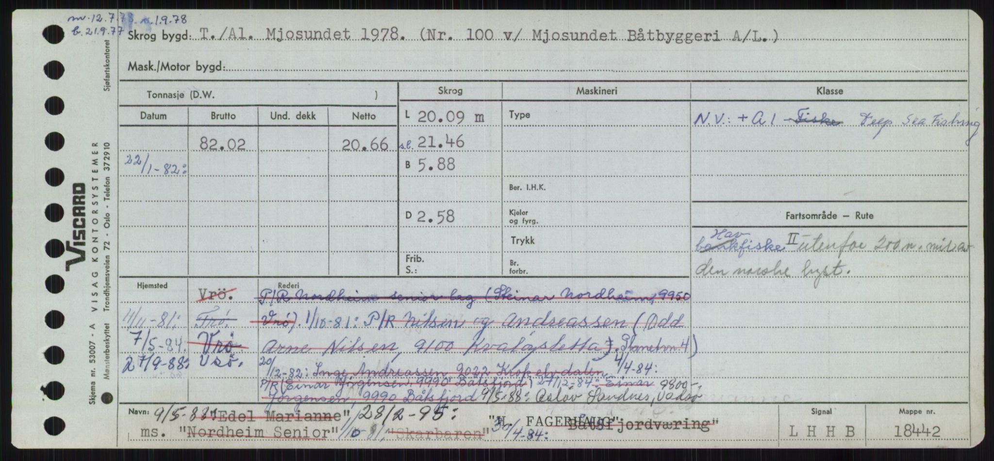 Sjøfartsdirektoratet med forløpere, Skipsmålingen, RA/S-1627/H/Ha/L0002/0002: Fartøy, Eik-Hill / Fartøy, G-Hill, p. 373