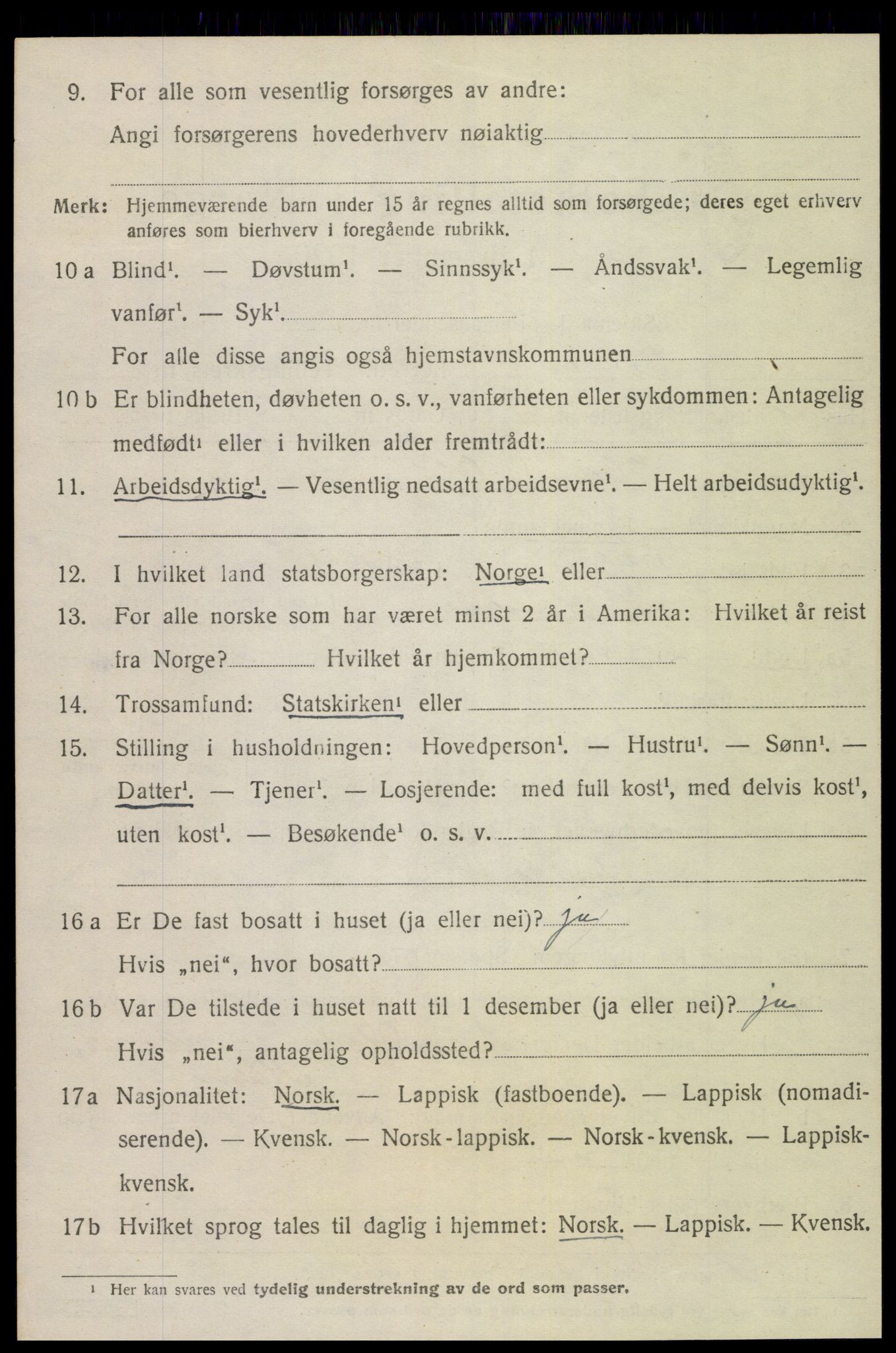 SAT, 1920 census for Klinga, 1920, p. 704