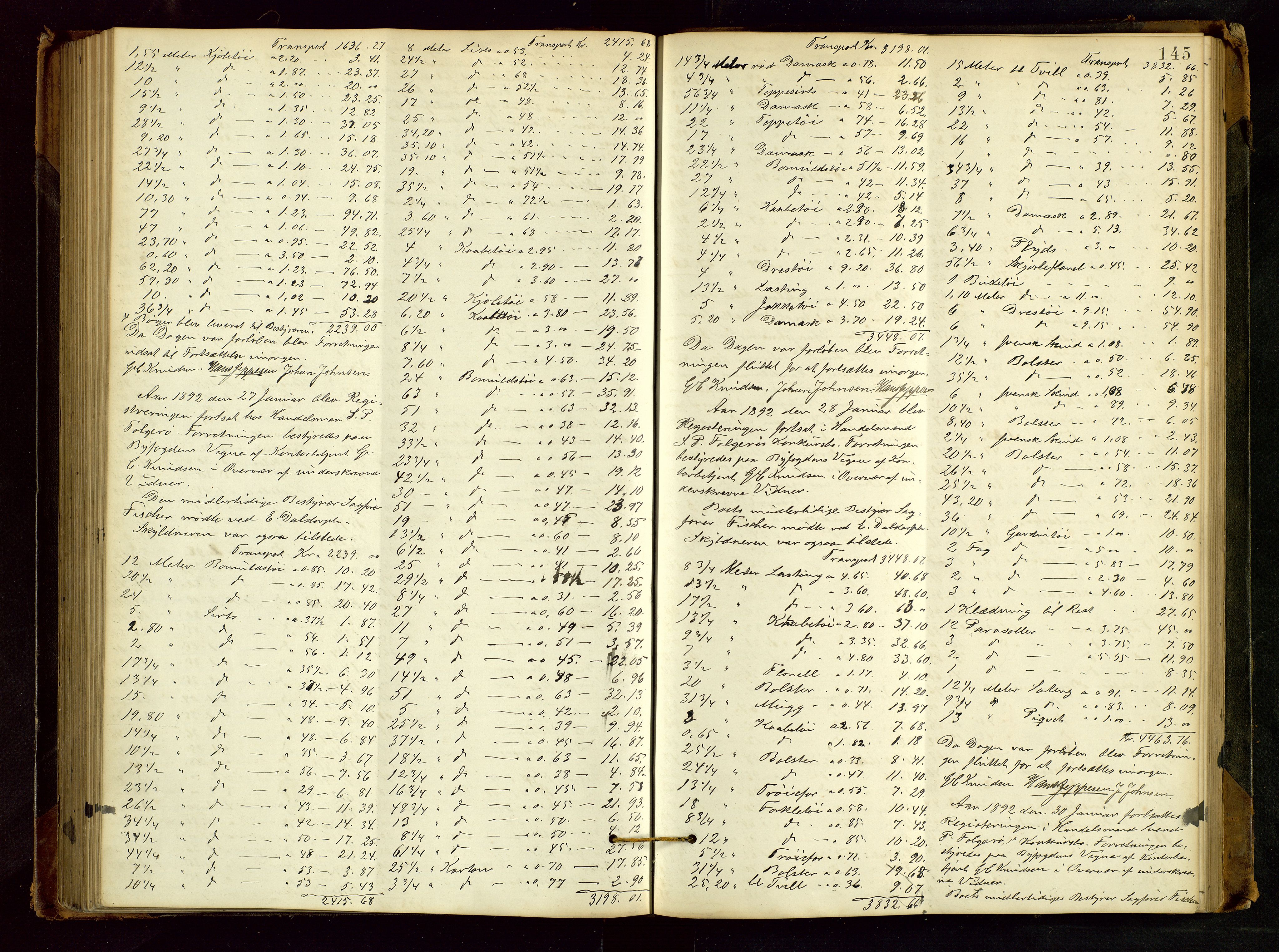 Haugesund tingrett, SAST/A-101415/01/IV/IVB/L0002: Skifteregistreringsprotokoll, med register, 1879-1898, p. 144b-145a