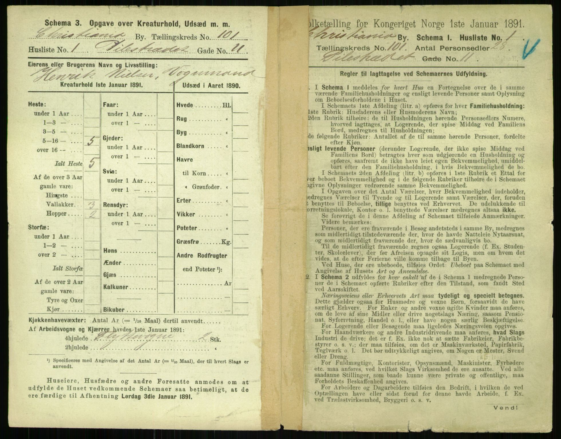 RA, 1891 census for 0301 Kristiania, 1891, p. 49961