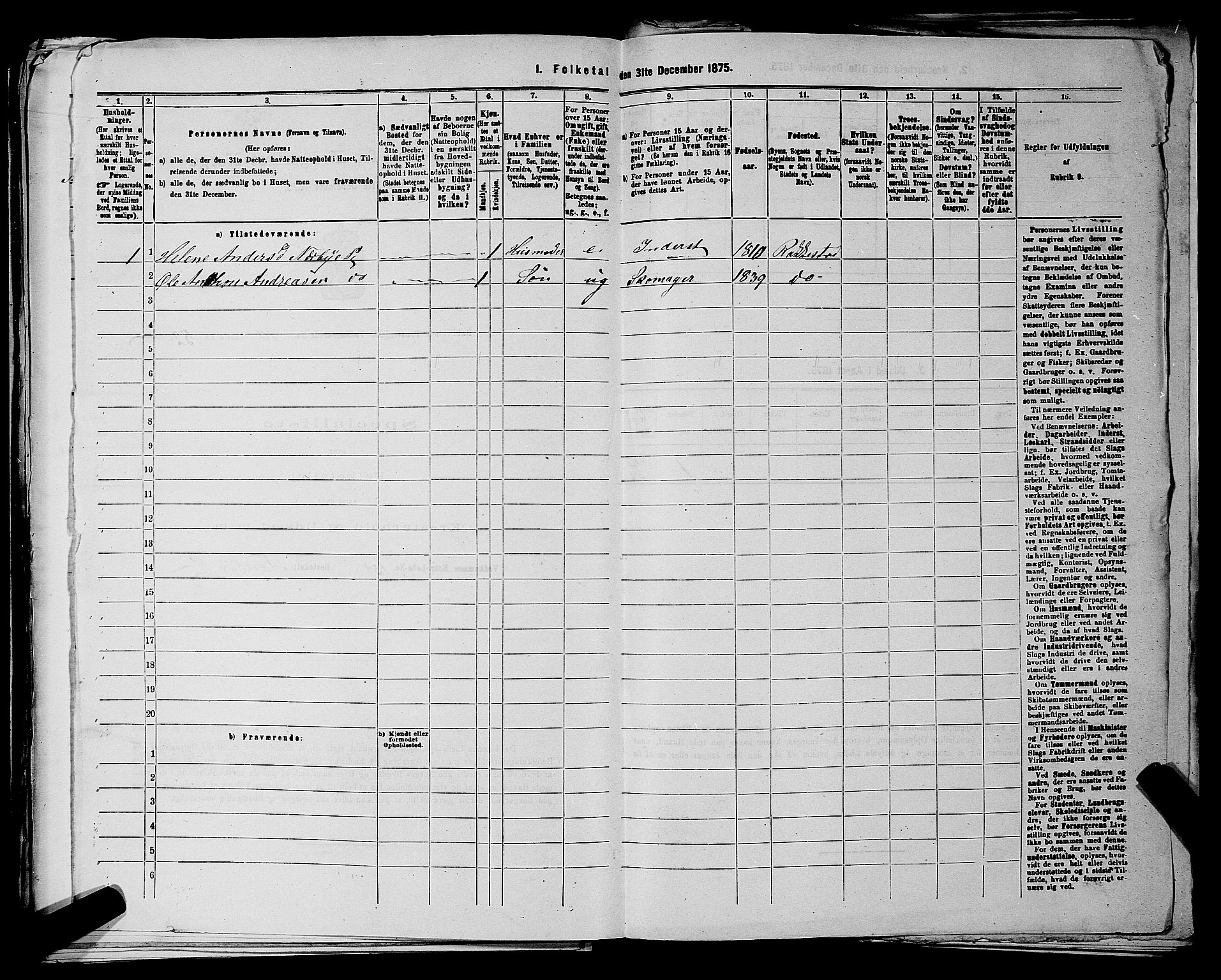 RA, 1875 census for 0128P Rakkestad, 1875, p. 1278