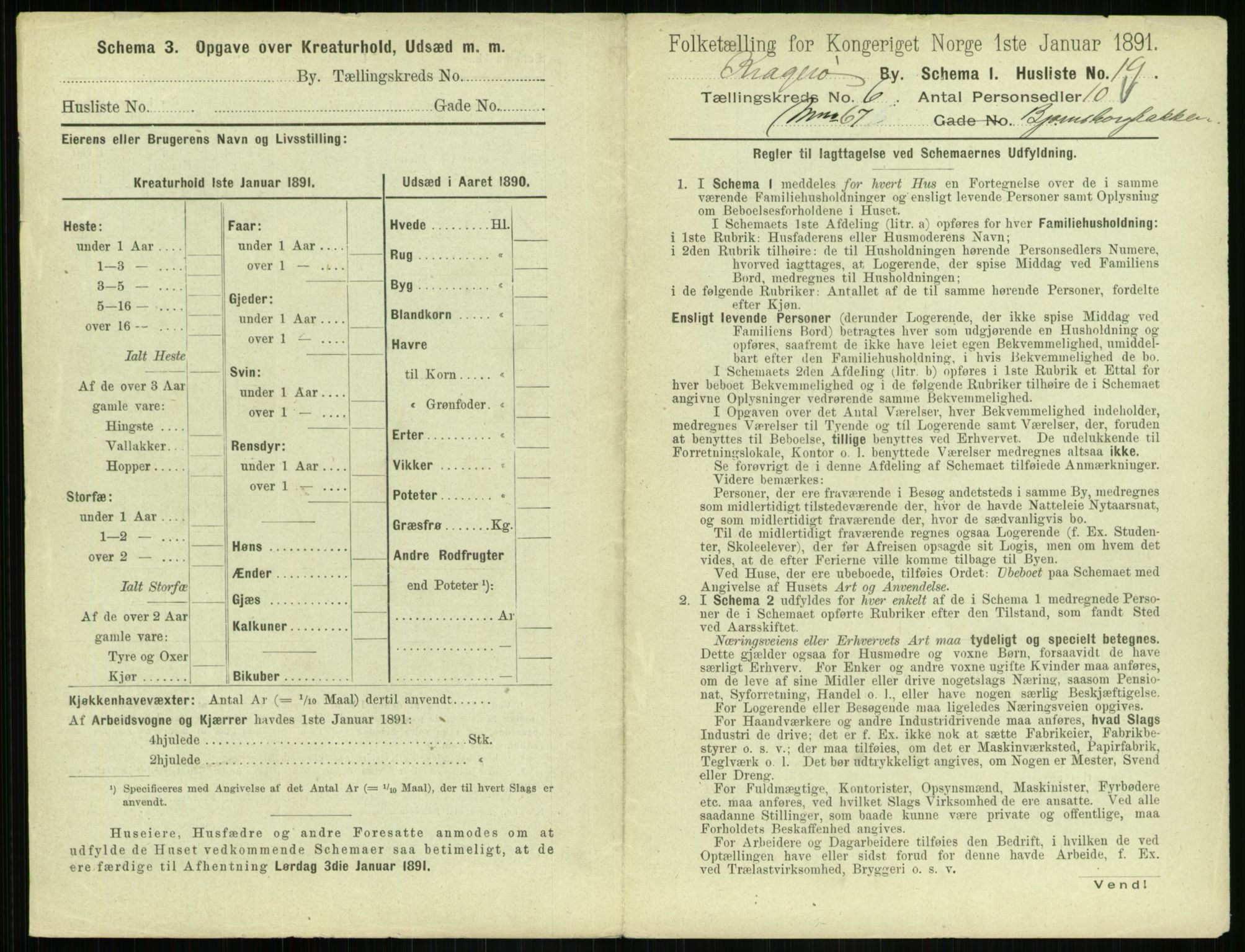 RA, 1891 census for 0801 Kragerø, 1891, p. 512