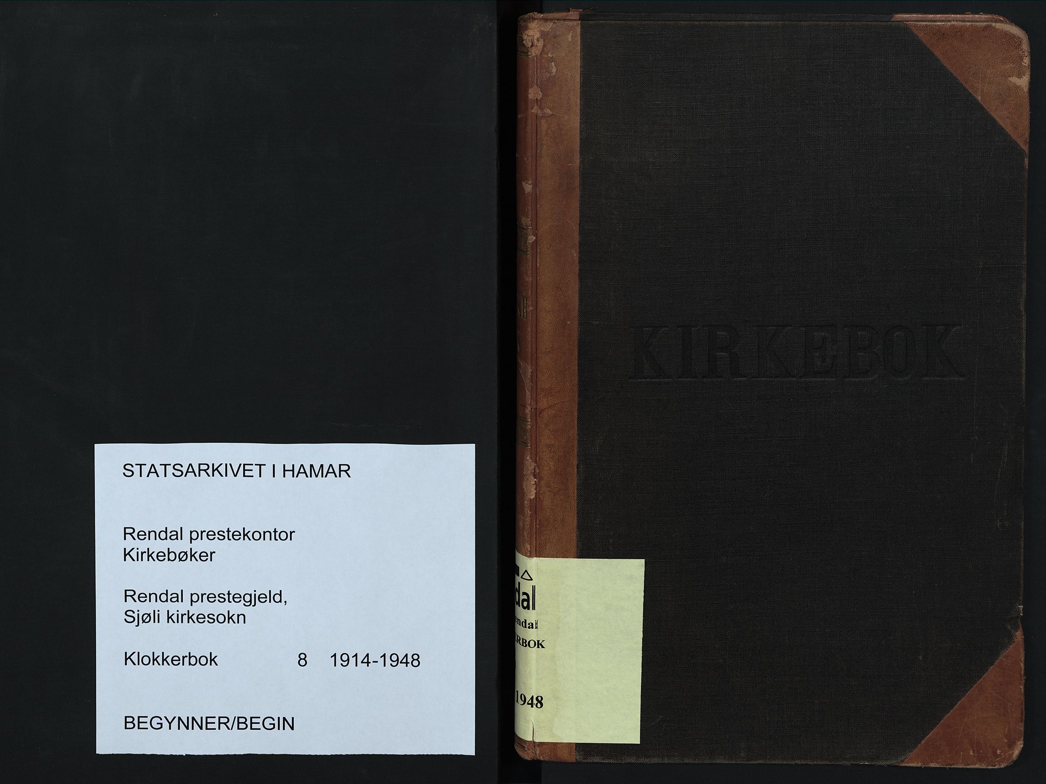 Rendalen prestekontor, SAH/PREST-054/H/Ha/Hab/L0008: Parish register (copy) no. 8, 1914-1948