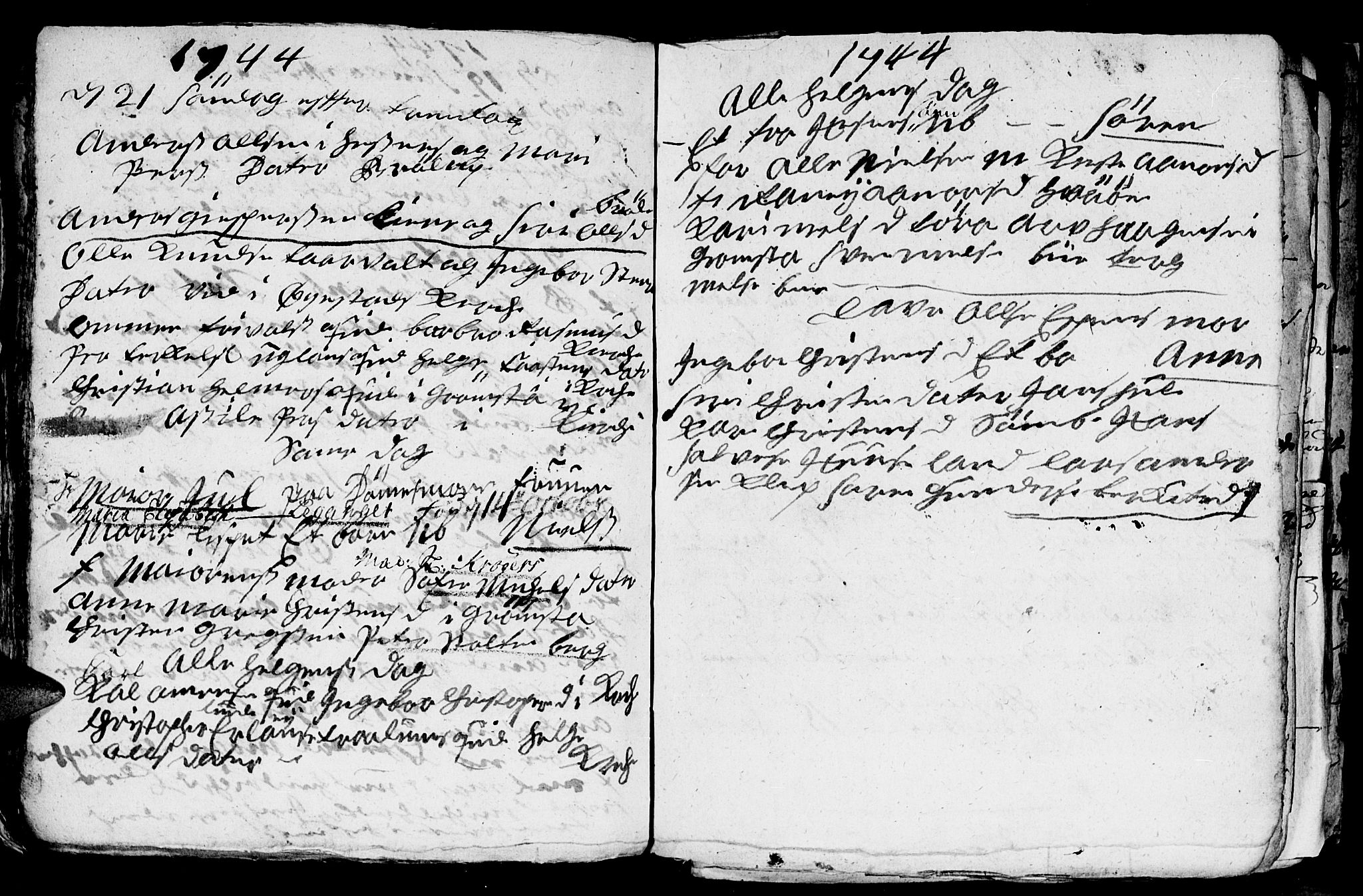 Fjære sokneprestkontor, AV/SAK-1111-0011/F/Fb/L0001: Parish register (copy) no. B 1, 1732-1750, p. 116