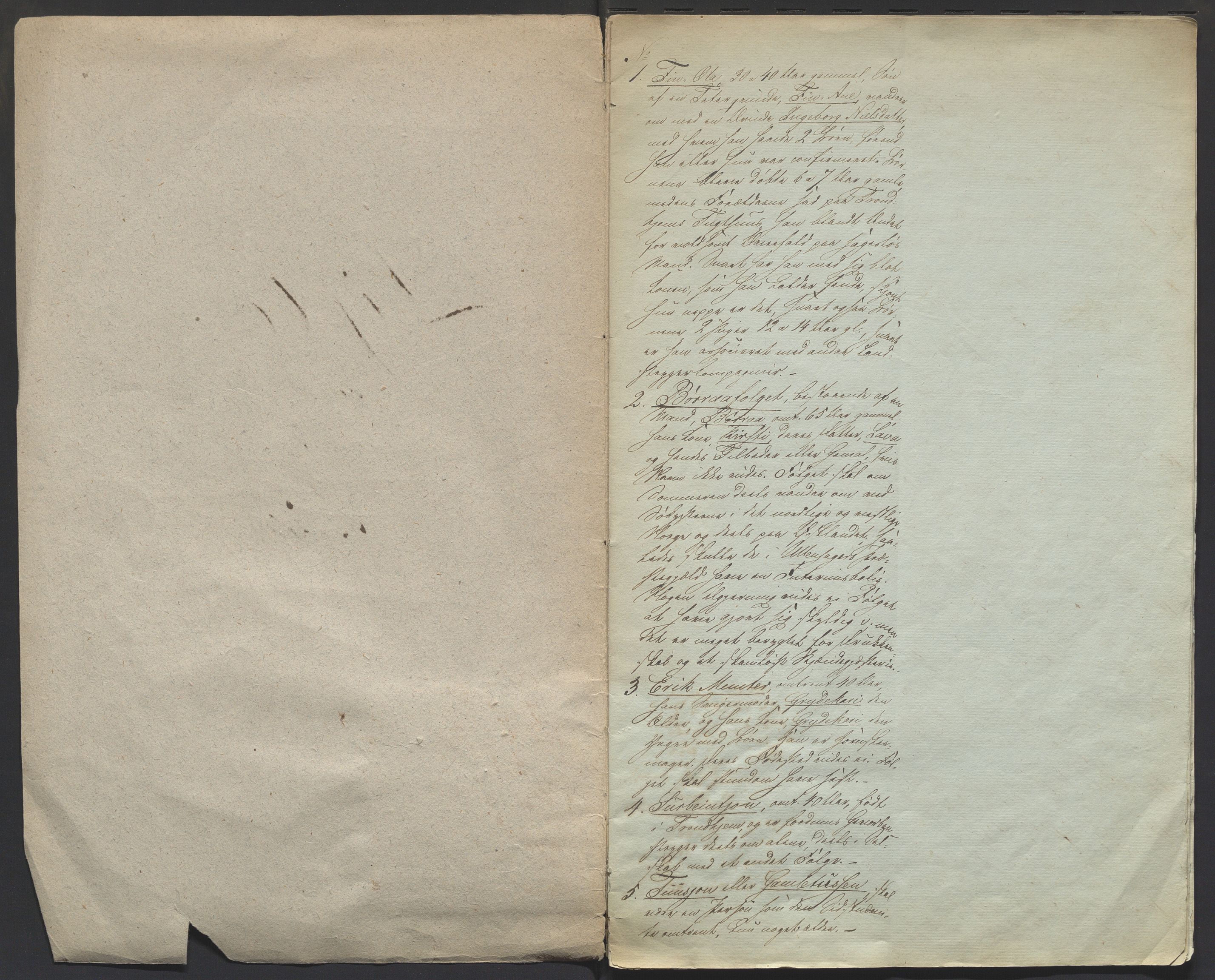 Gudbrandsdalen fogderi, SAH/FOGDO-002/O/Oa/L0001: Lister over tatere og fanter, 1845, p. 3