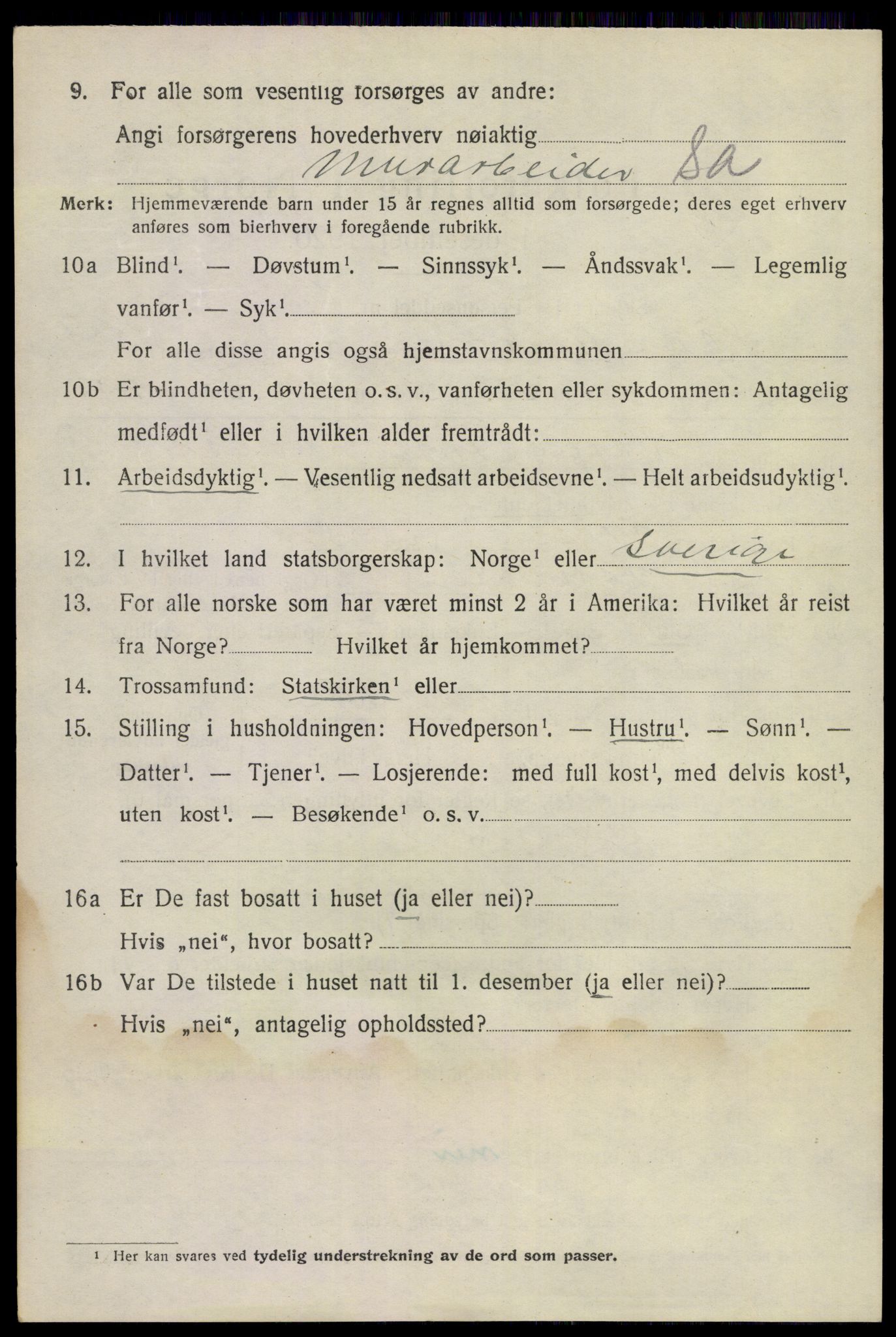 SAKO, 1920 census for Sandeherred, 1920, p. 10287