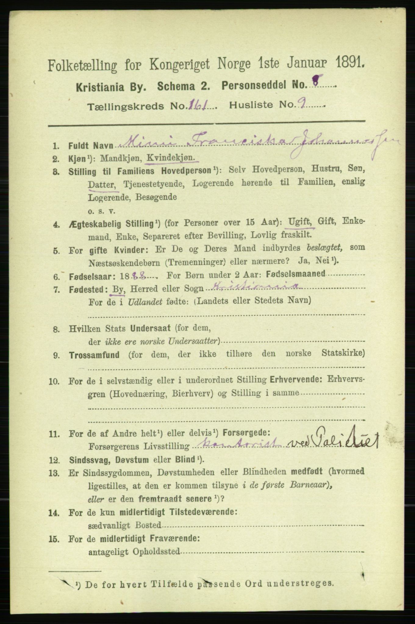 RA, 1891 census for 0301 Kristiania, 1891, p. 91778