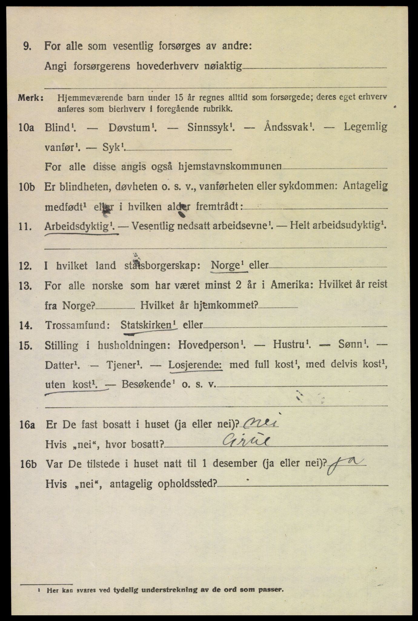 SAH, 1920 census for Grue, 1920, p. 13476