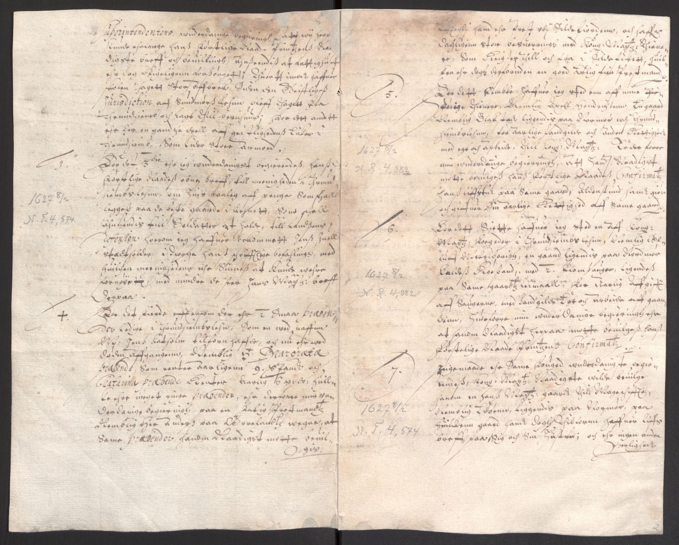 Danske Kanselli 1572-1799, AV/RA-EA-3023/F/Fc/Fcc/Fcca/L0004: Norske innlegg 1572-1799, 1626-1628, p. 196