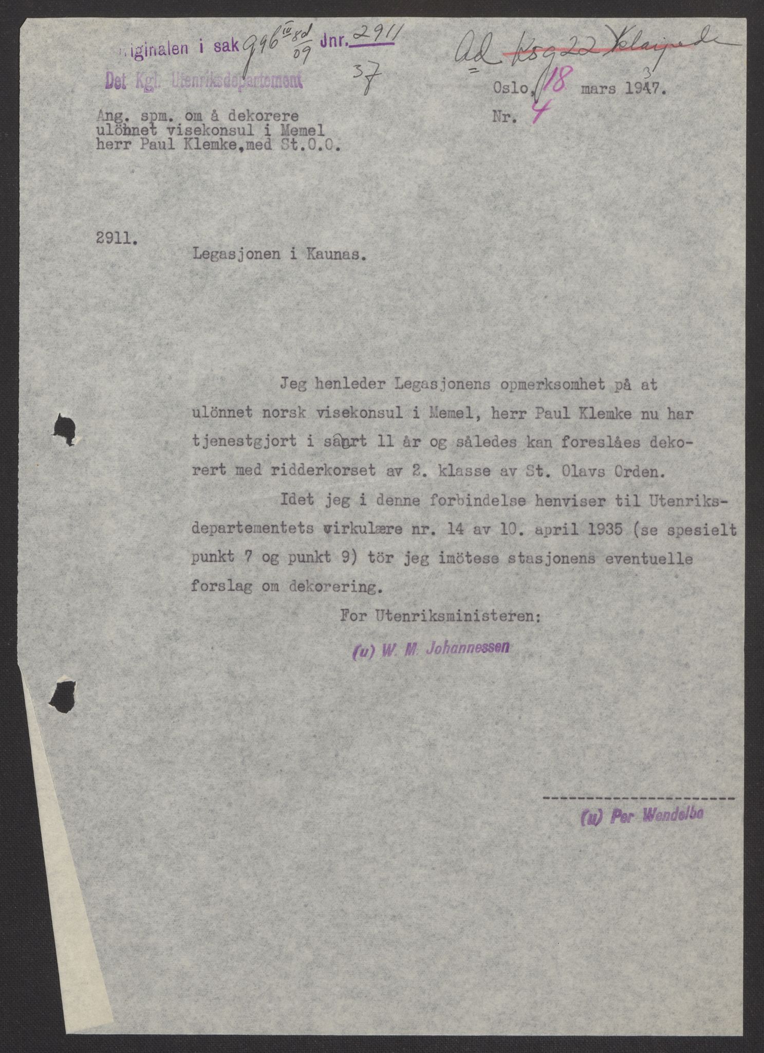 Utenriksdepartementet, AV/RA-S-2259, 1937-1940, p. 2