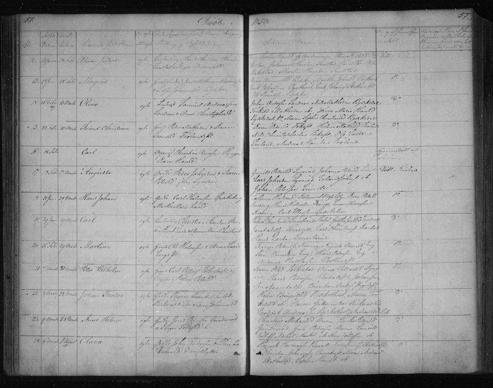 Våler prestekontor Kirkebøker, AV/SAO-A-11083/F/Fa/L0006: Parish register (official) no. I 6, 1840-1861, p. 57