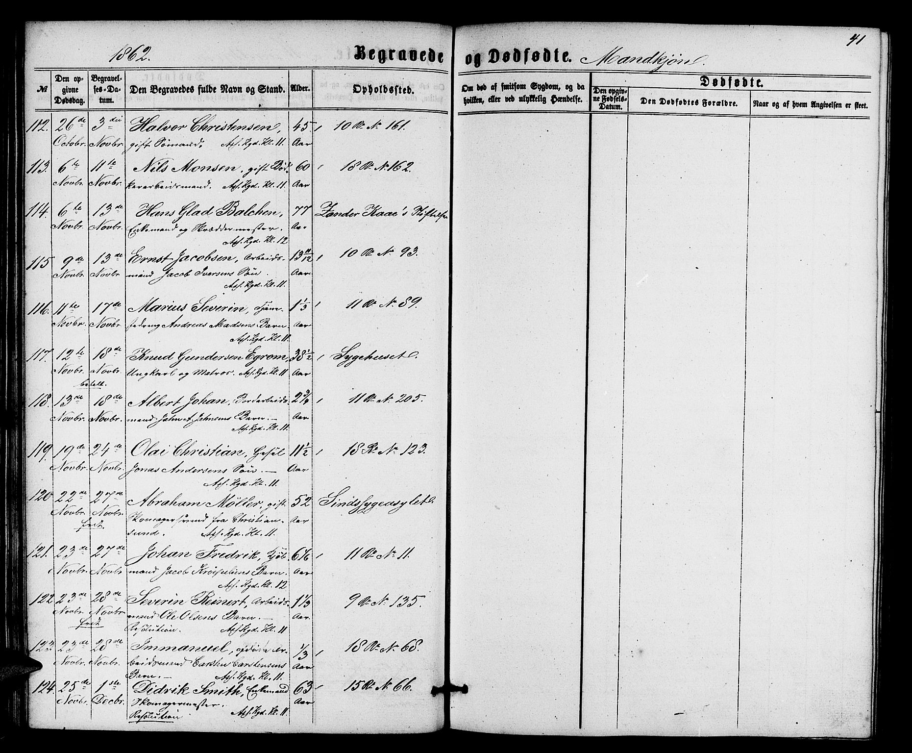 Domkirken sokneprestembete, SAB/A-74801/H/Hab/L0039: Parish register (copy) no. E 3, 1860-1868, p. 41