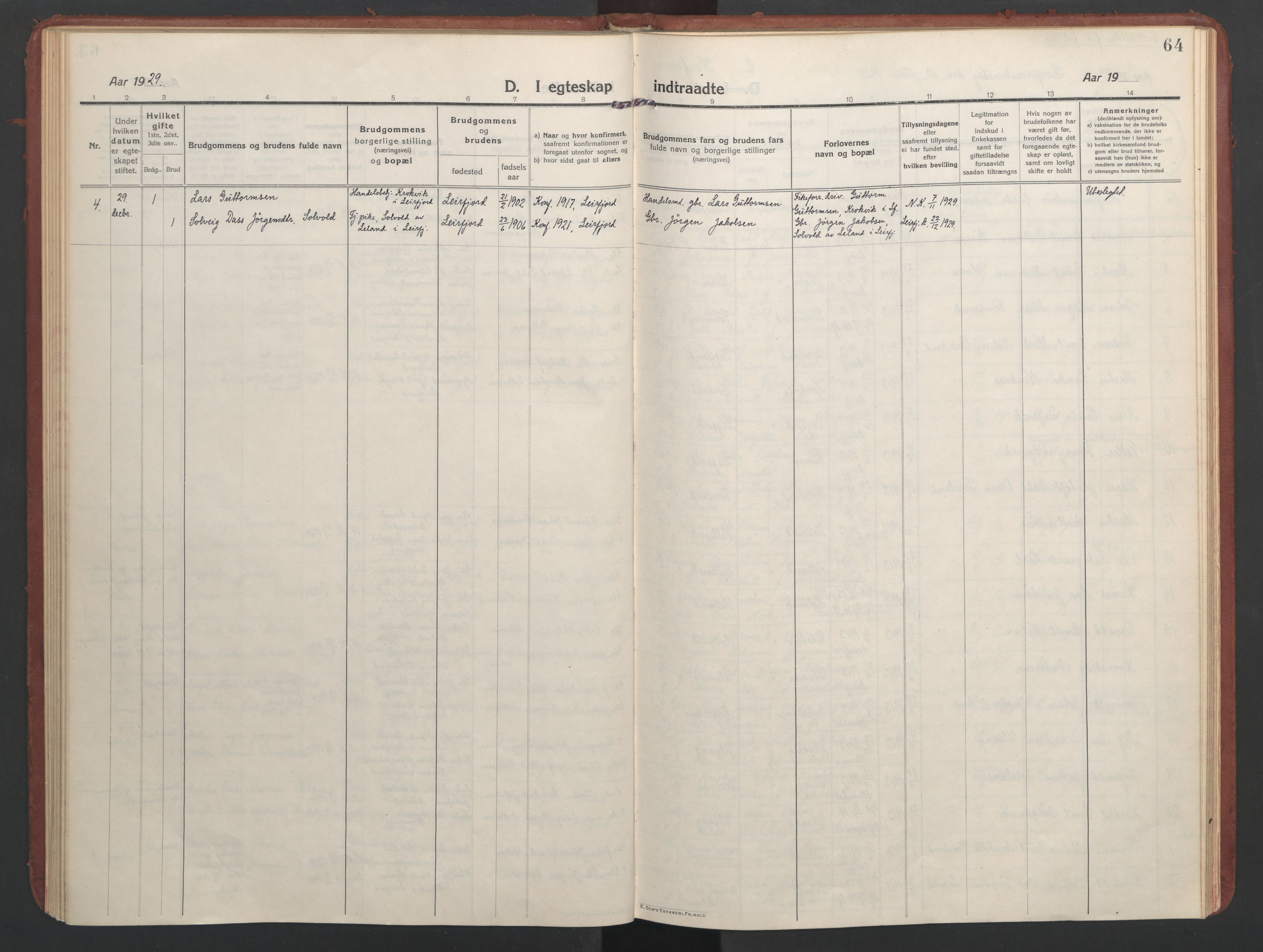 Ministerialprotokoller, klokkerbøker og fødselsregistre - Nordland, AV/SAT-A-1459/832/L0492: Parish register (official) no. 832A01, 1916-1934, p. 64