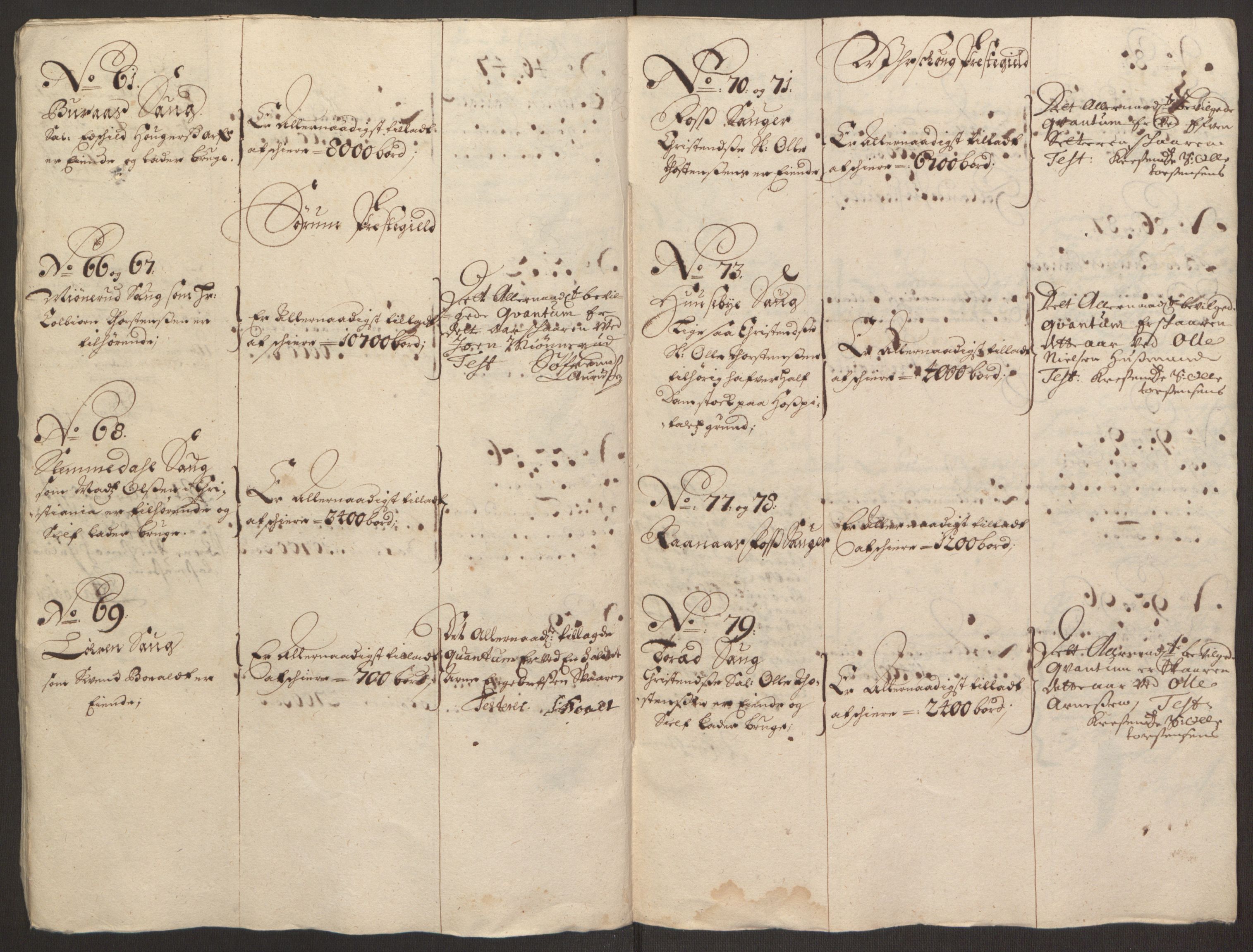 Rentekammeret inntil 1814, Reviderte regnskaper, Fogderegnskap, AV/RA-EA-4092/R11/L0579: Fogderegnskap Nedre Romerike, 1694-1695, p. 192