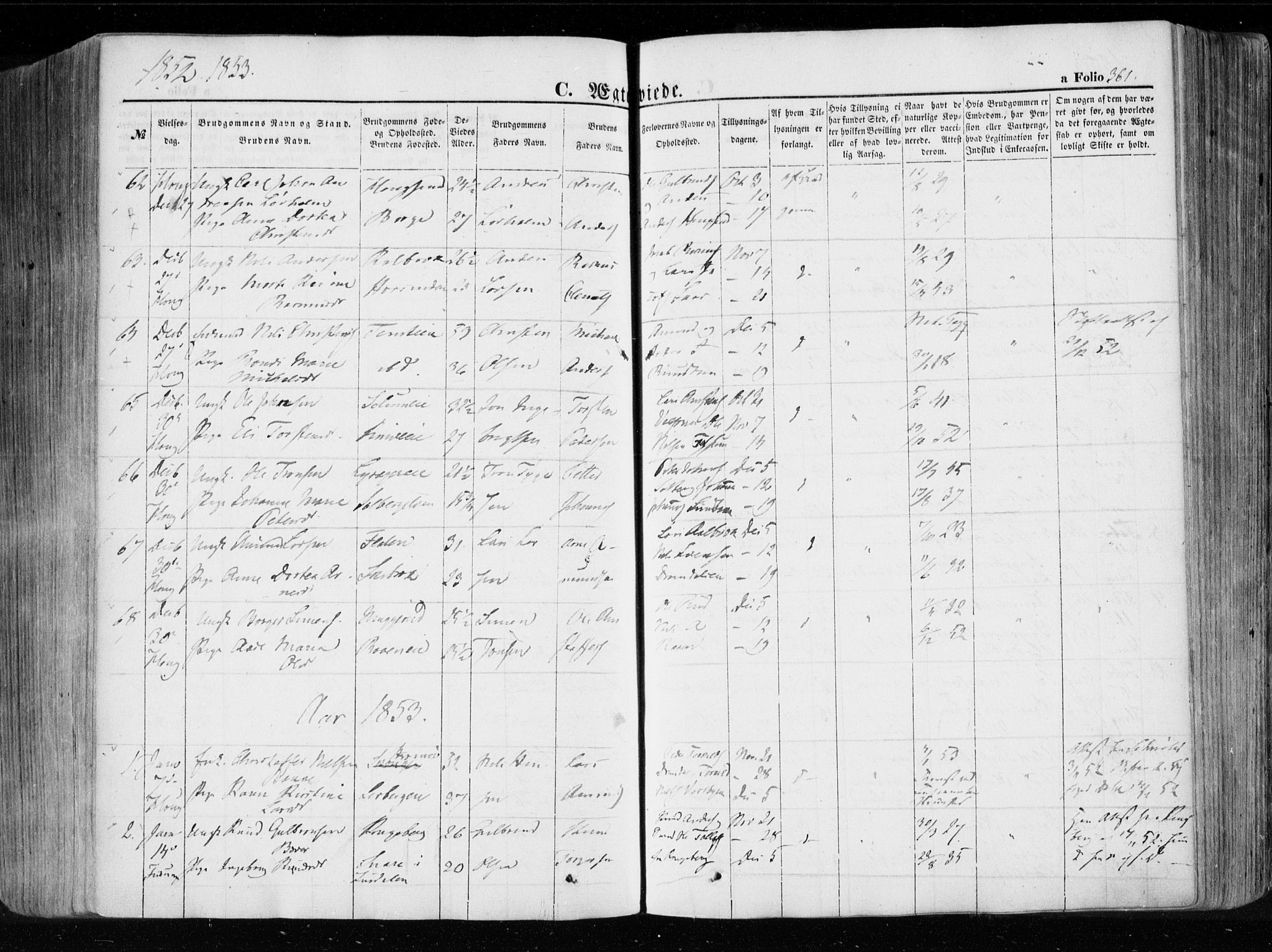 Eiker kirkebøker, SAKO/A-4/F/Fa/L0014: Parish register (official) no. I 14, 1846-1854, p. 361