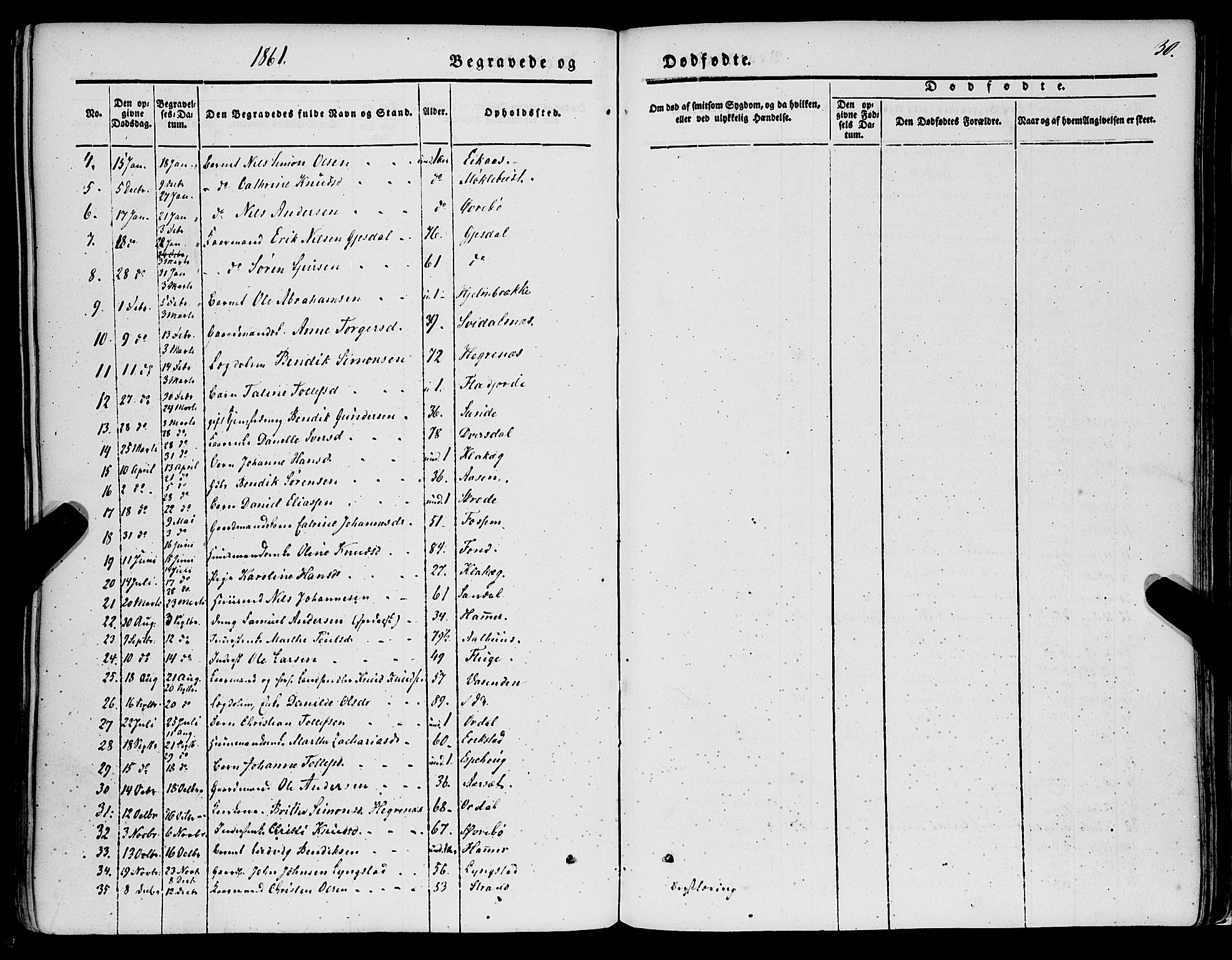 Jølster sokneprestembete, AV/SAB-A-80701/H/Haa/Haaa/L0010: Parish register (official) no. A 10, 1847-1865, p. 30