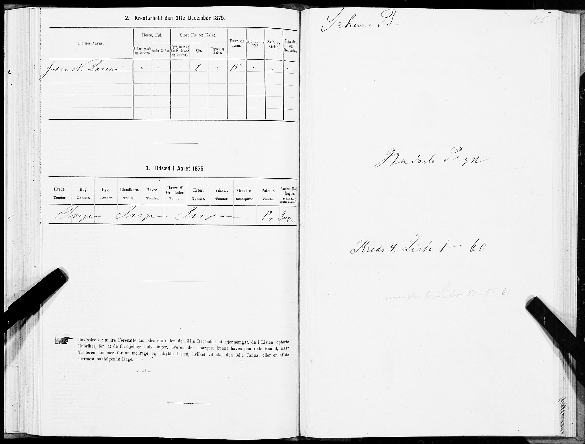 SAT, 1875 census for 1866P Hadsel, 1875, p. 2155