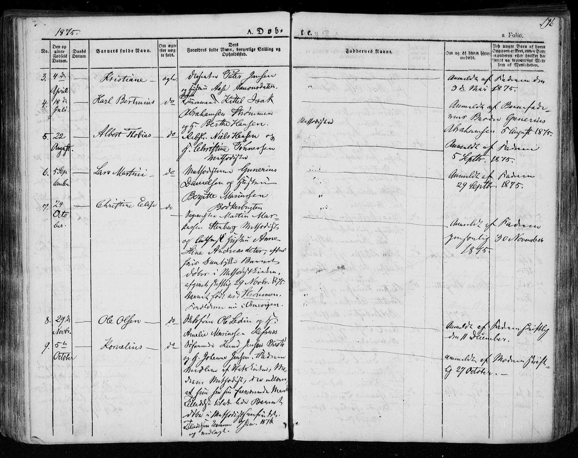 Øyestad sokneprestkontor, AV/SAK-1111-0049/F/Fa/L0013: Parish register (official) no. A 13, 1827-1842, p. 196