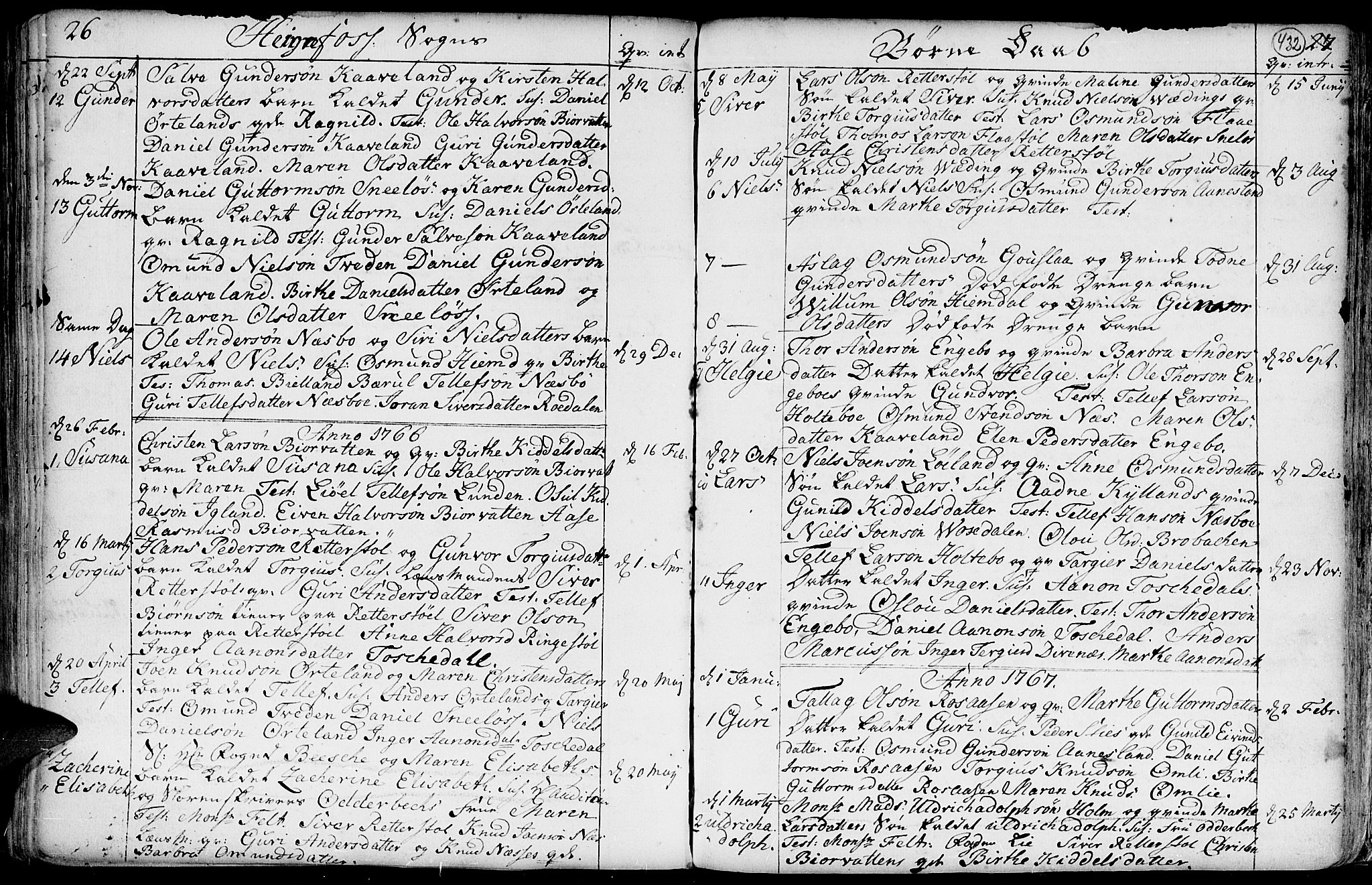 Hommedal sokneprestkontor, SAK/1111-0023/F/Fa/Fab/L0002: Parish register (official) no. A 2 /3, 1740-1821, p. 432