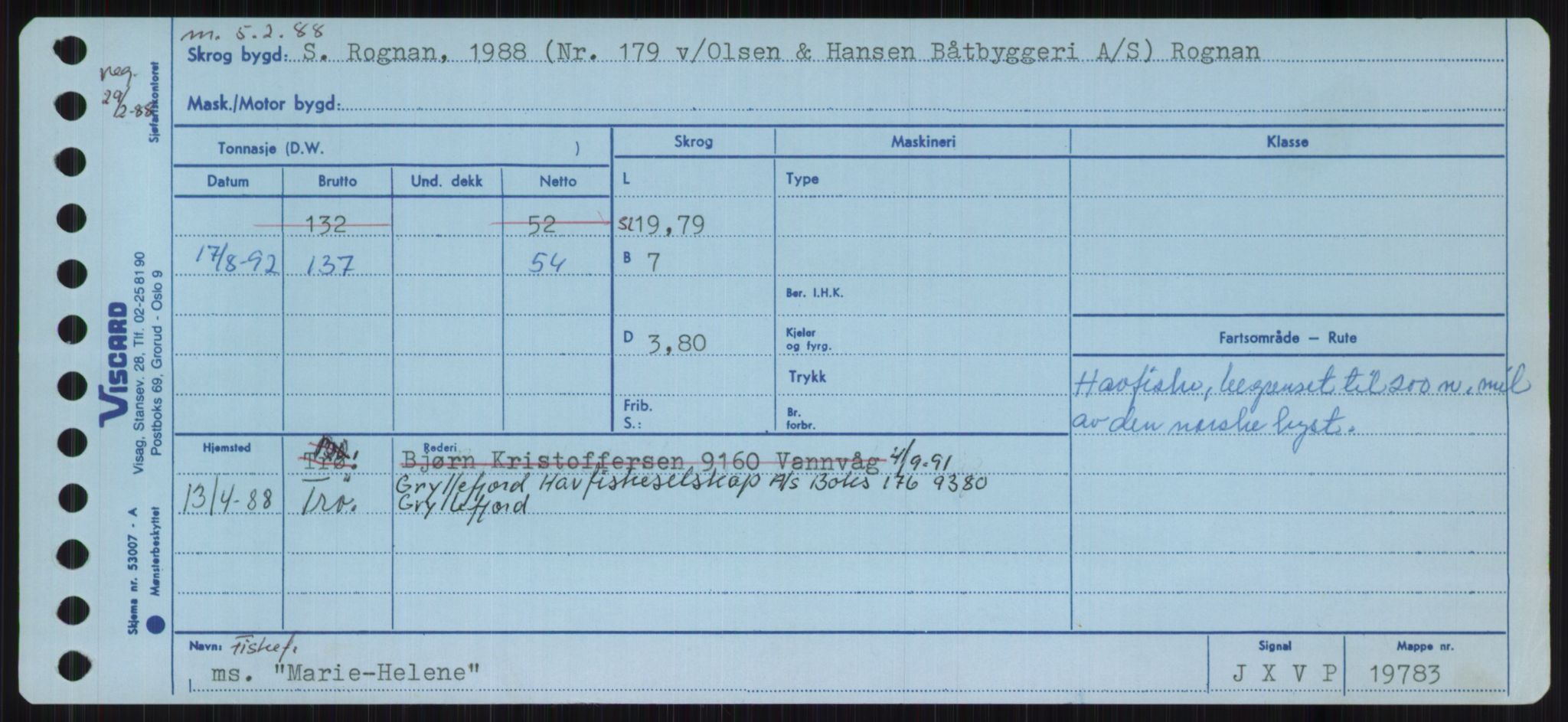 Sjøfartsdirektoratet med forløpere, Skipsmålingen, RA/S-1627/H/Ha/L0003/0002: Fartøy, Hilm-Mar / Fartøy, Kom-Mar, p. 905