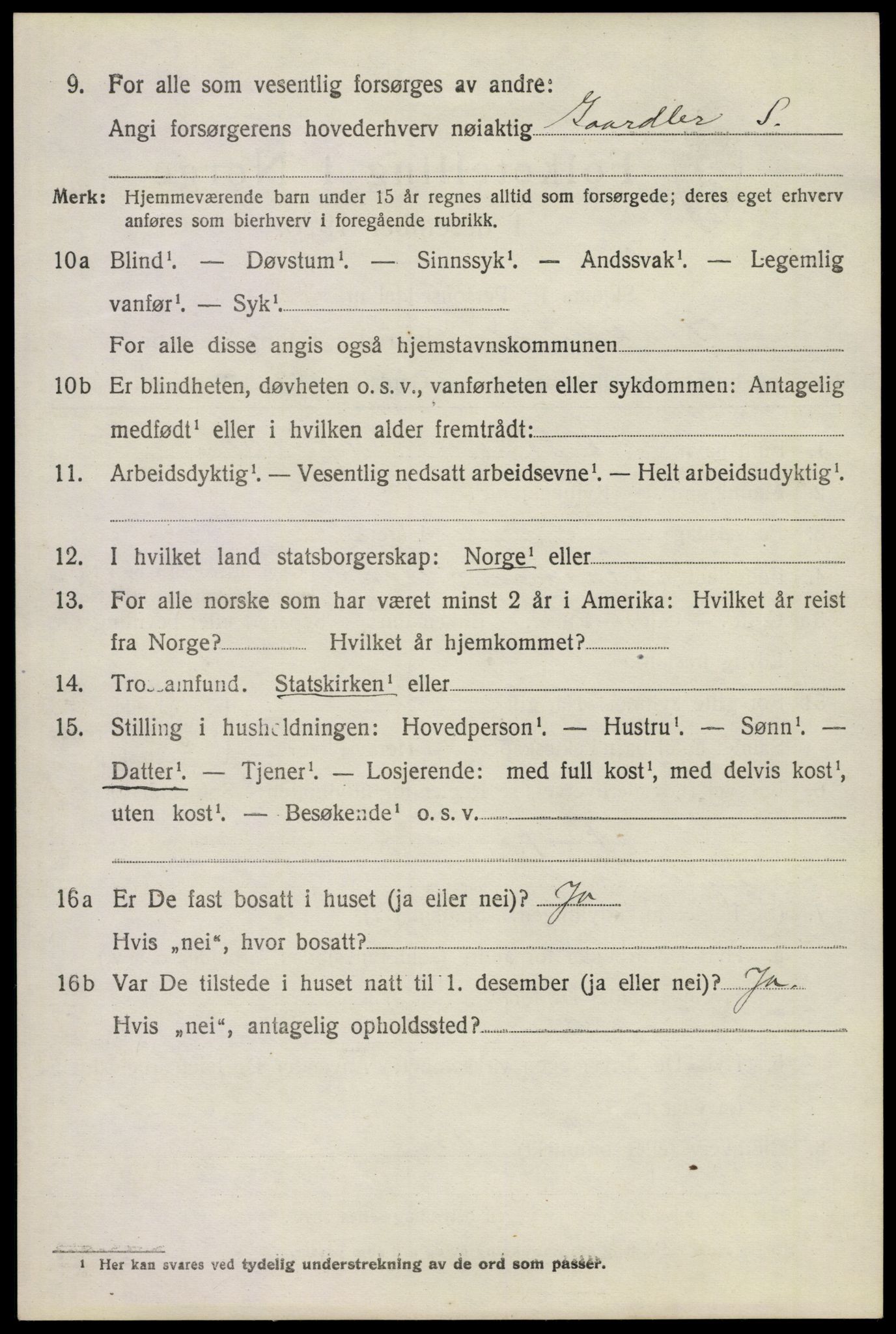 SAKO, 1920 census for Stokke, 1920, p. 10491