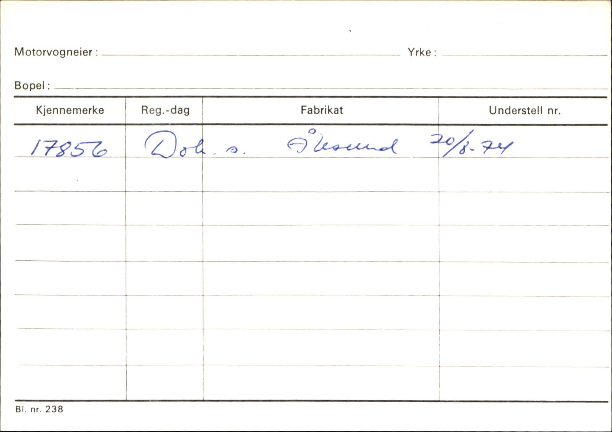 Statens vegvesen, Sogn og Fjordane vegkontor, AV/SAB-A-5301/4/F/L0144: Registerkort Vågsøy A-R, 1945-1975, p. 2301