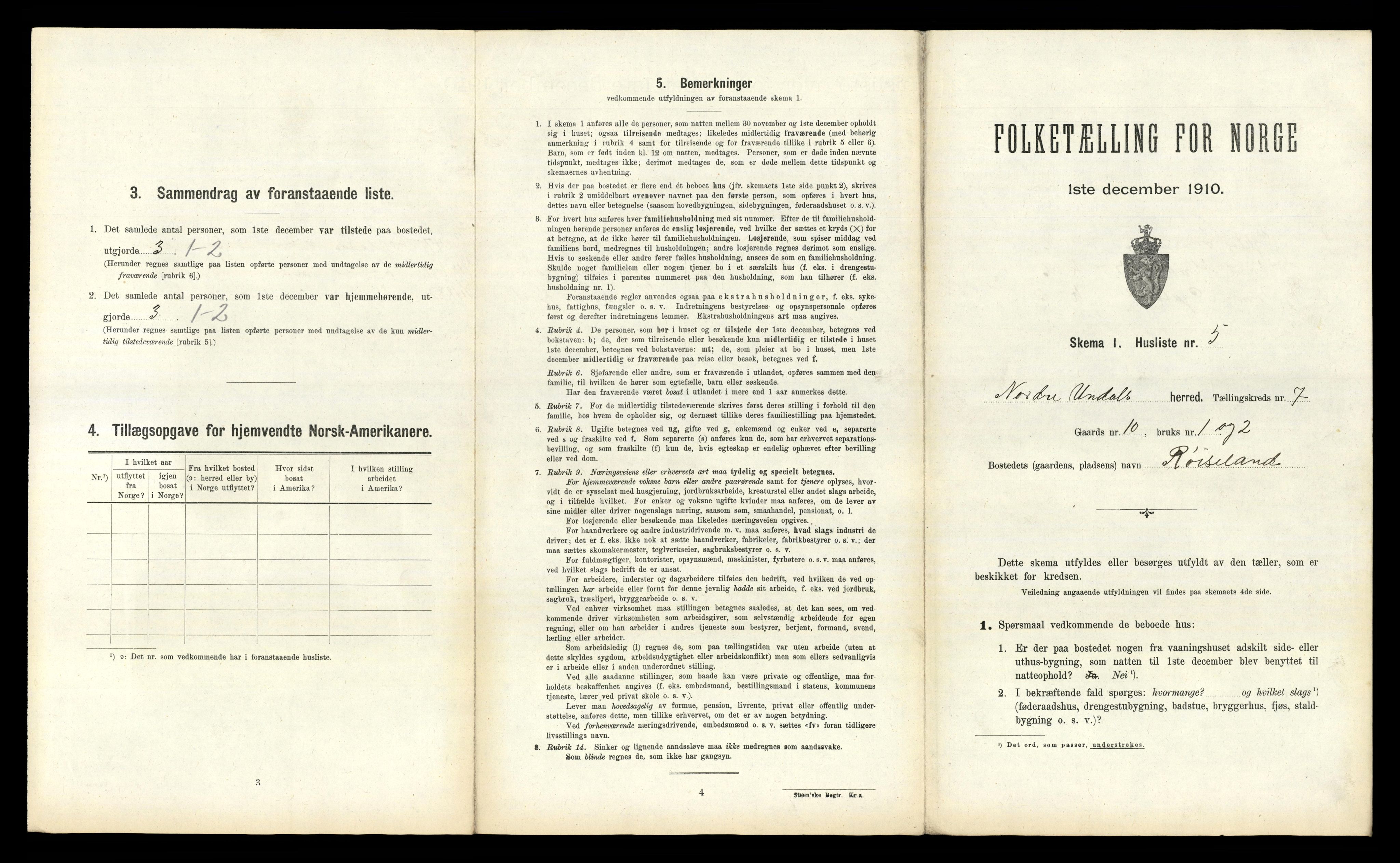 RA, 1910 census for Nord-Audnedal, 1910, p. 666