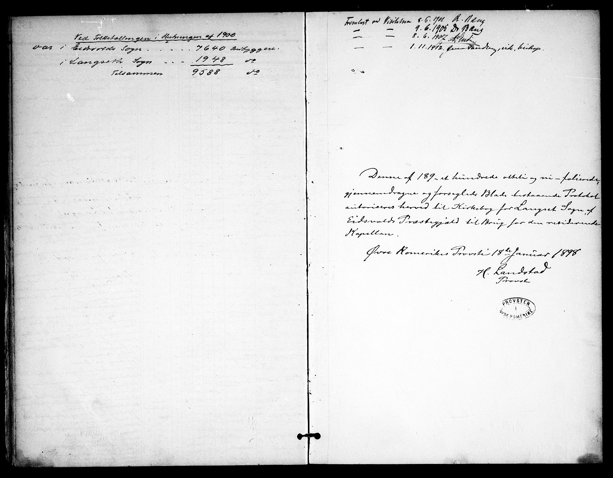 Eidsvoll prestekontor Kirkebøker, AV/SAO-A-10888/F/Fb/L0003: Parish register (official) no. II 3, 1898-1909