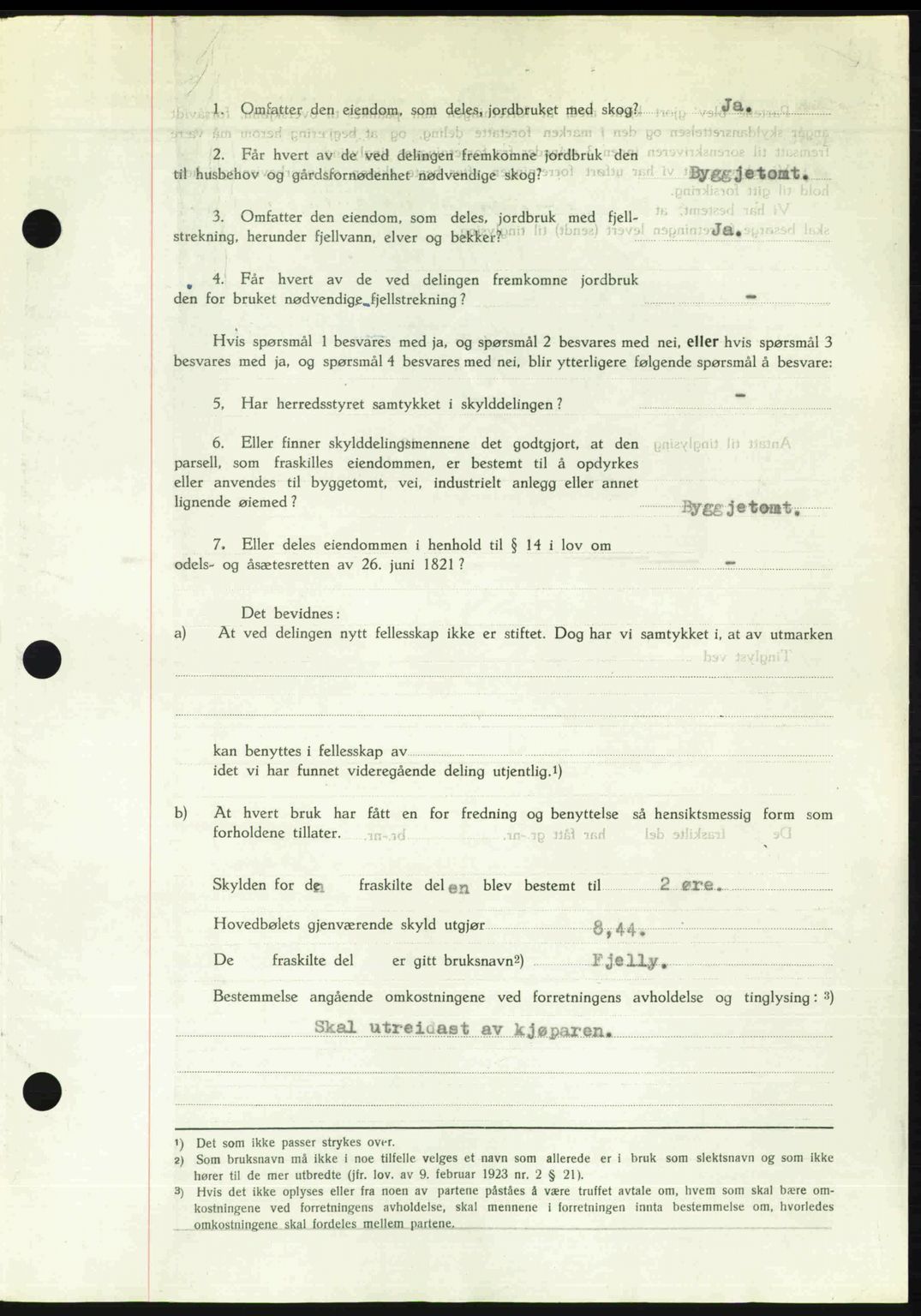 Romsdal sorenskriveri, AV/SAT-A-4149/1/2/2C: Mortgage book no. A30, 1949-1949, Diary no: : 2000/1949